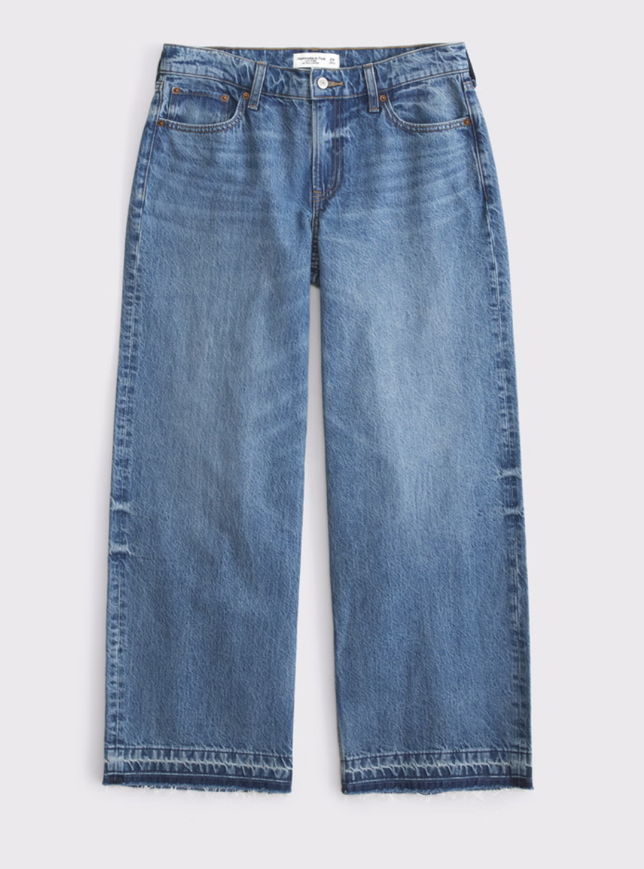 Abercombie , Low Rise Ultra Loose Jean