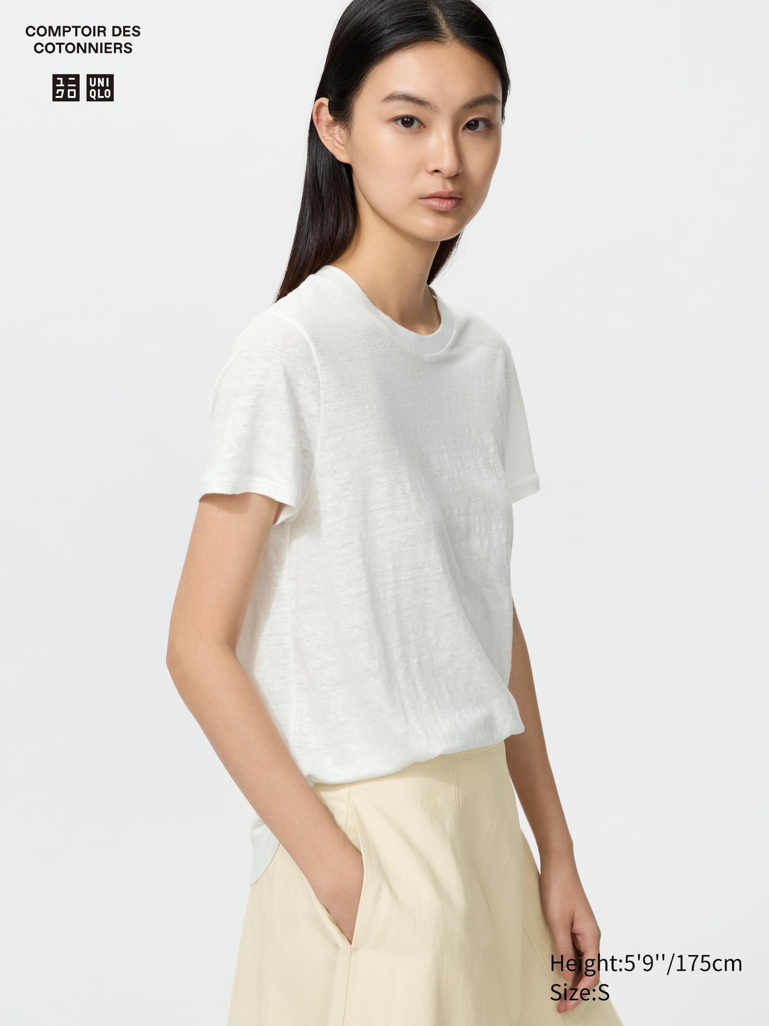 100% Linen Crew Neck T-Shirt