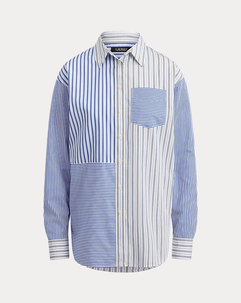 Relaxed Fit Striped Broadcloth Shirt