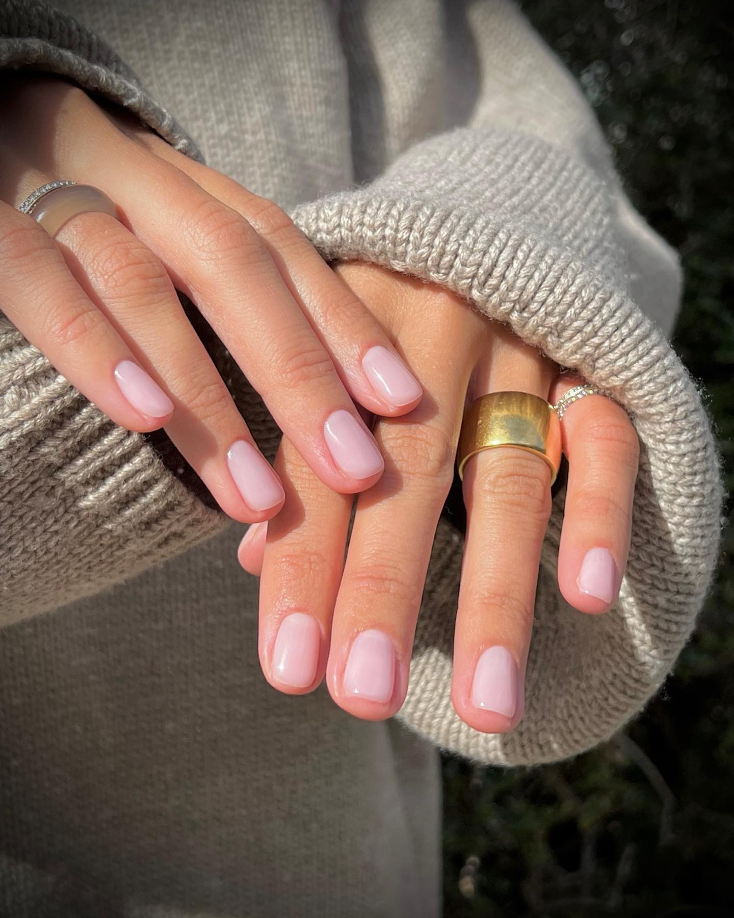 @harrietwestmoreland baby pink nails