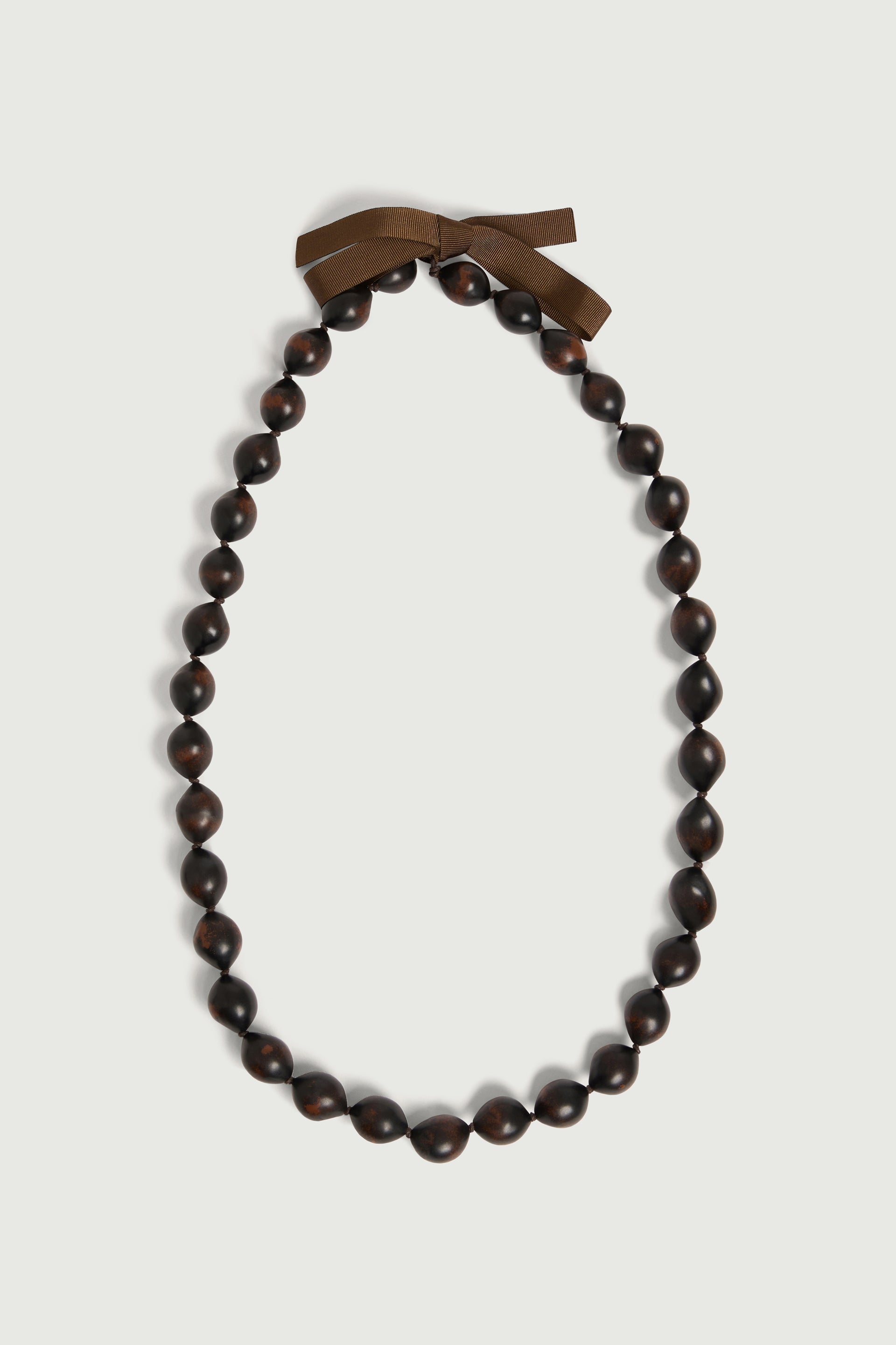 Necklace Zebra Brown