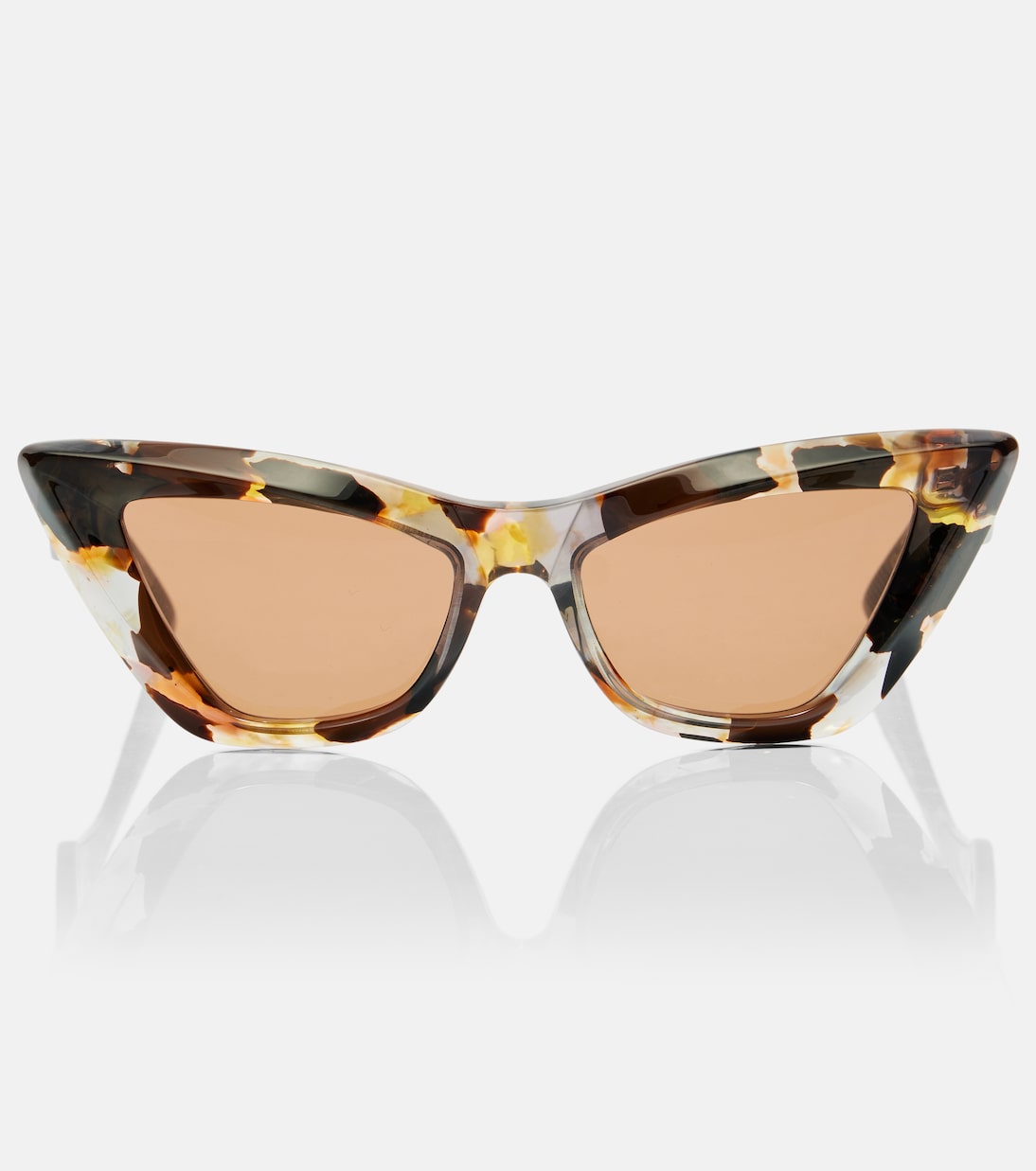Reace Cat-Eye Sunglasses in Brown - Bottega Veneta