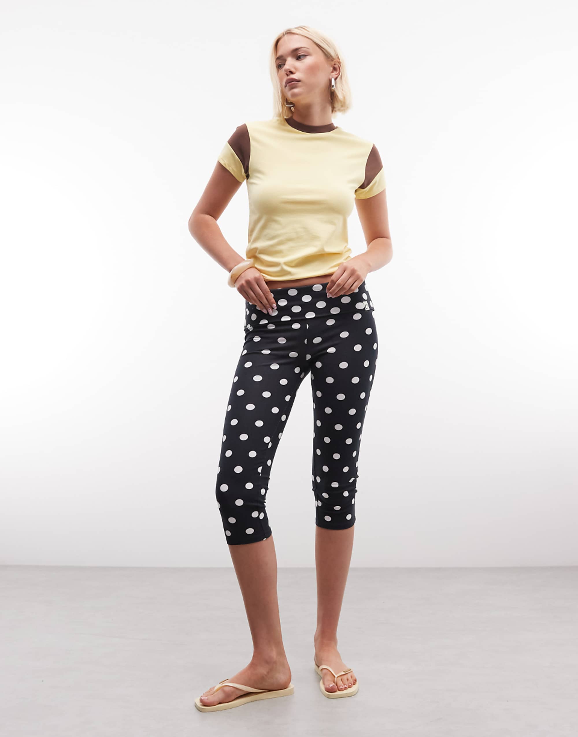 Collusion Polkadot Capri in Black