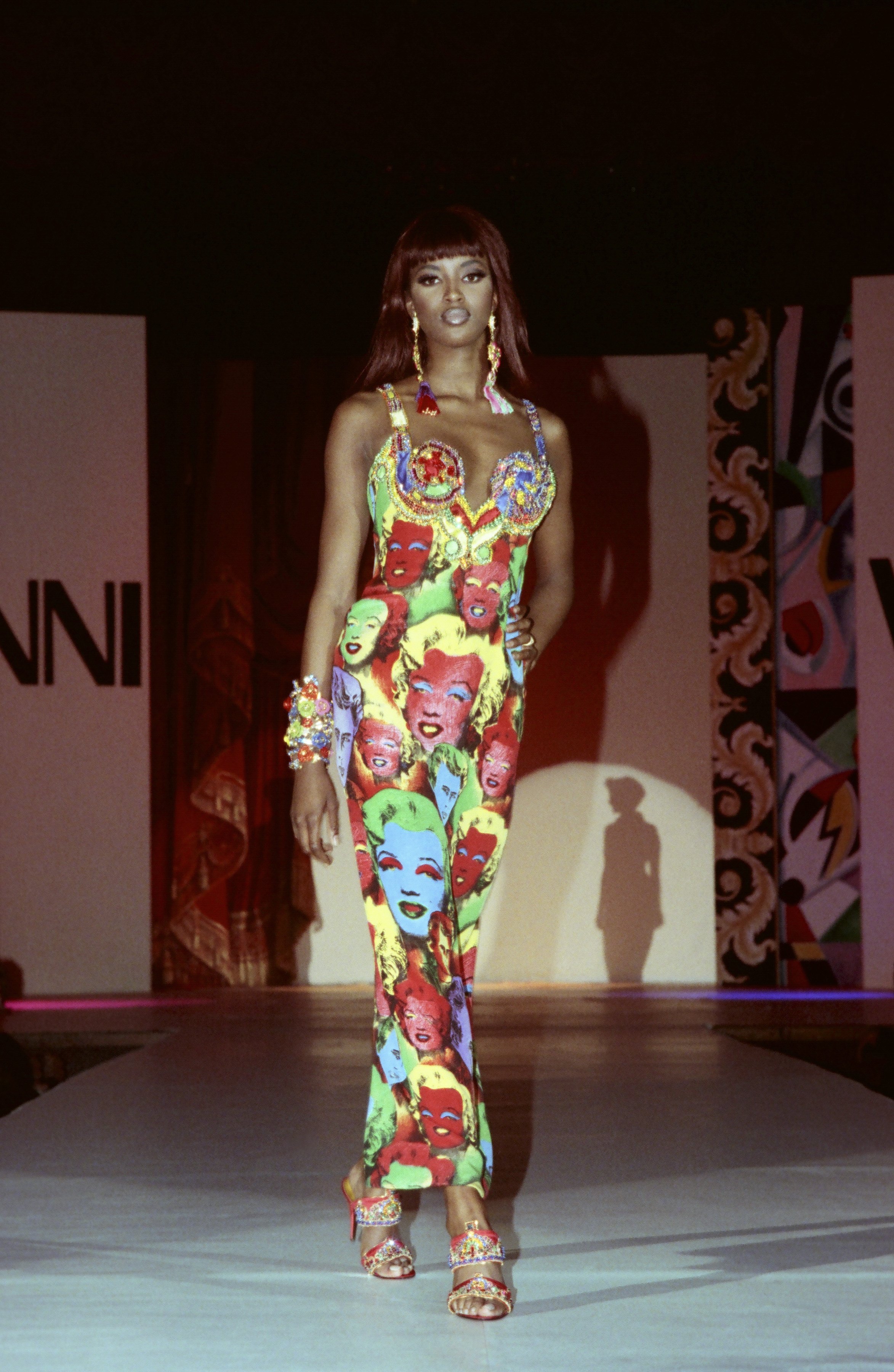 An image of Versace's pop dress from the spring/summer 1991 collection.