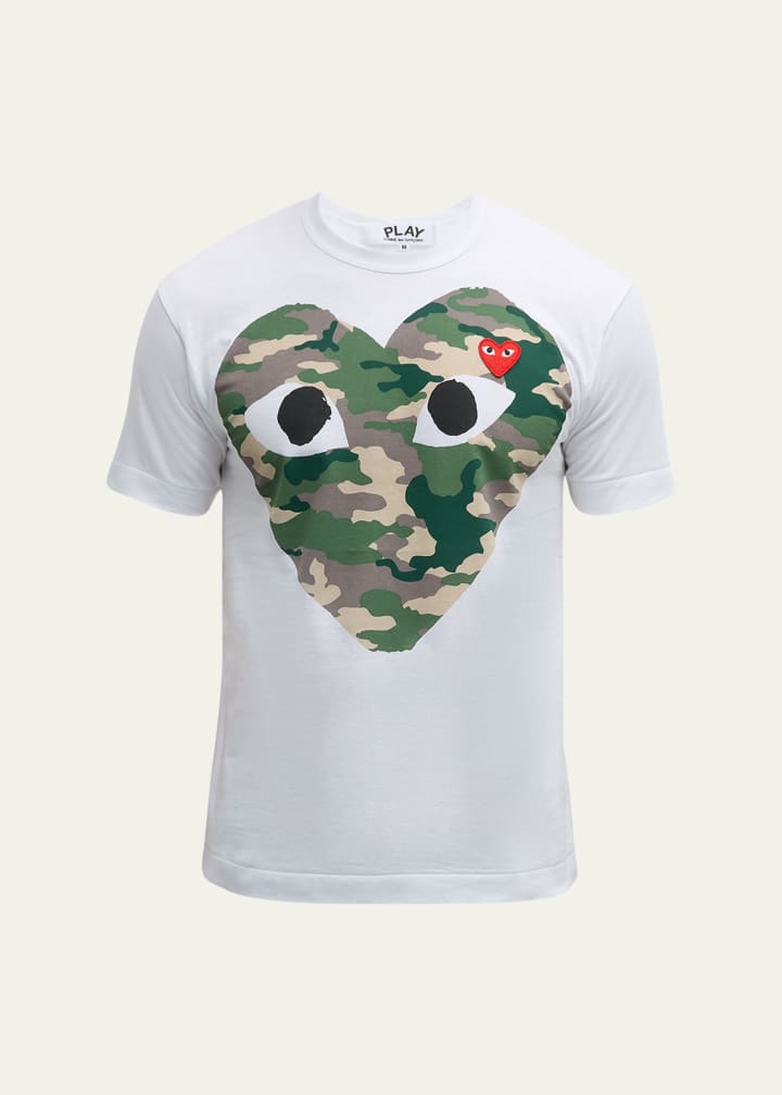 Men's Camo Heart Short-Sleeve T-Shirt