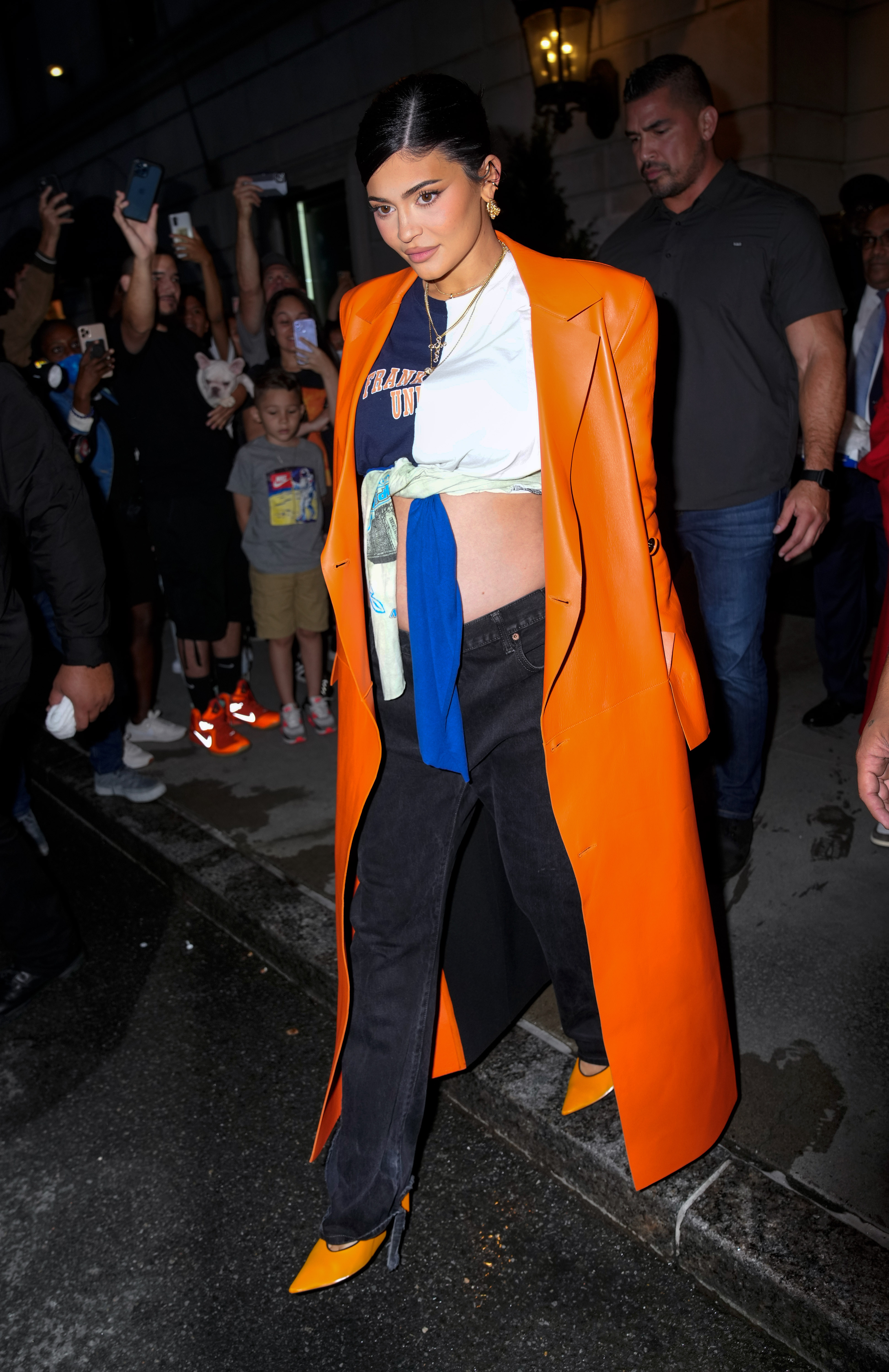 Kylie Jenner in a street style look in 2021.