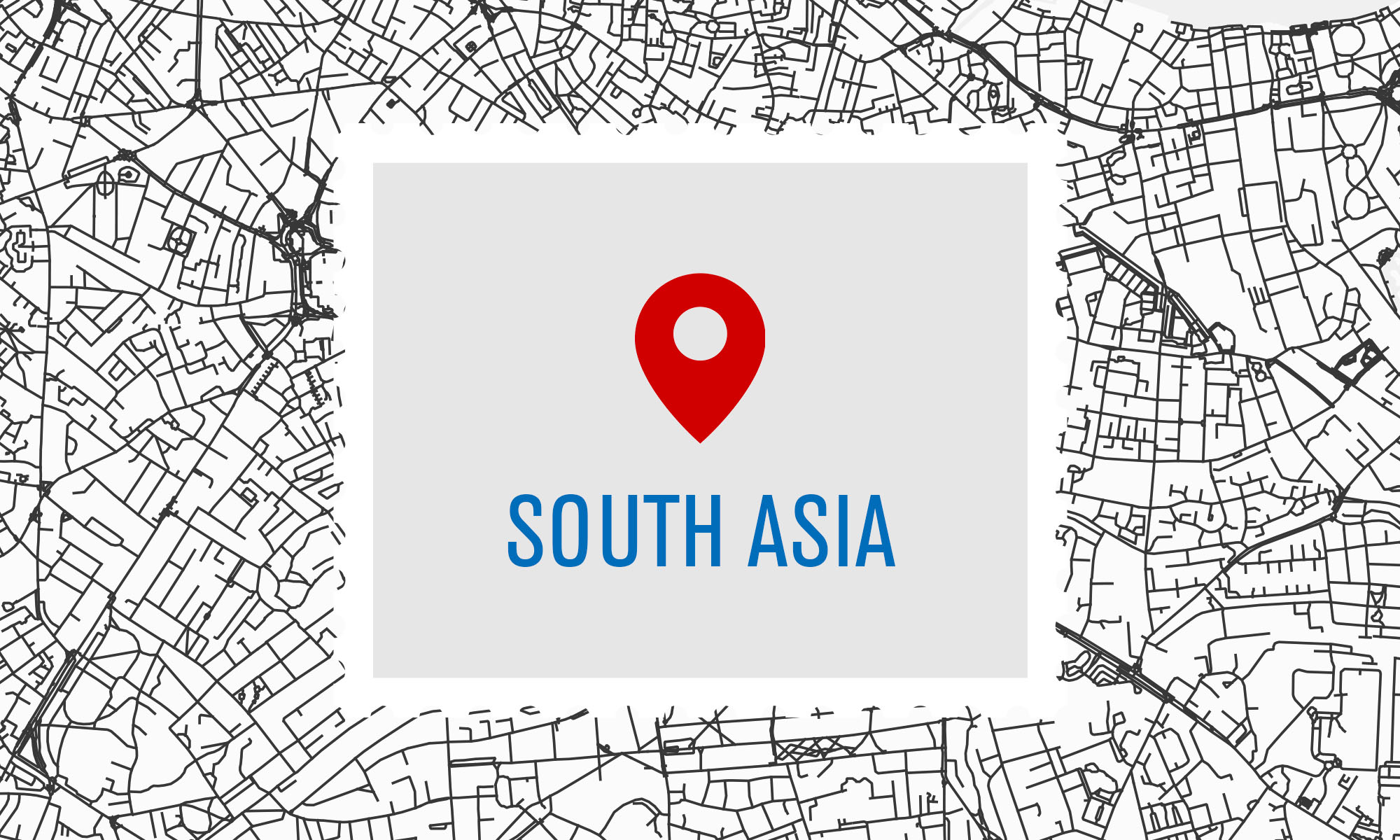 South Asia map