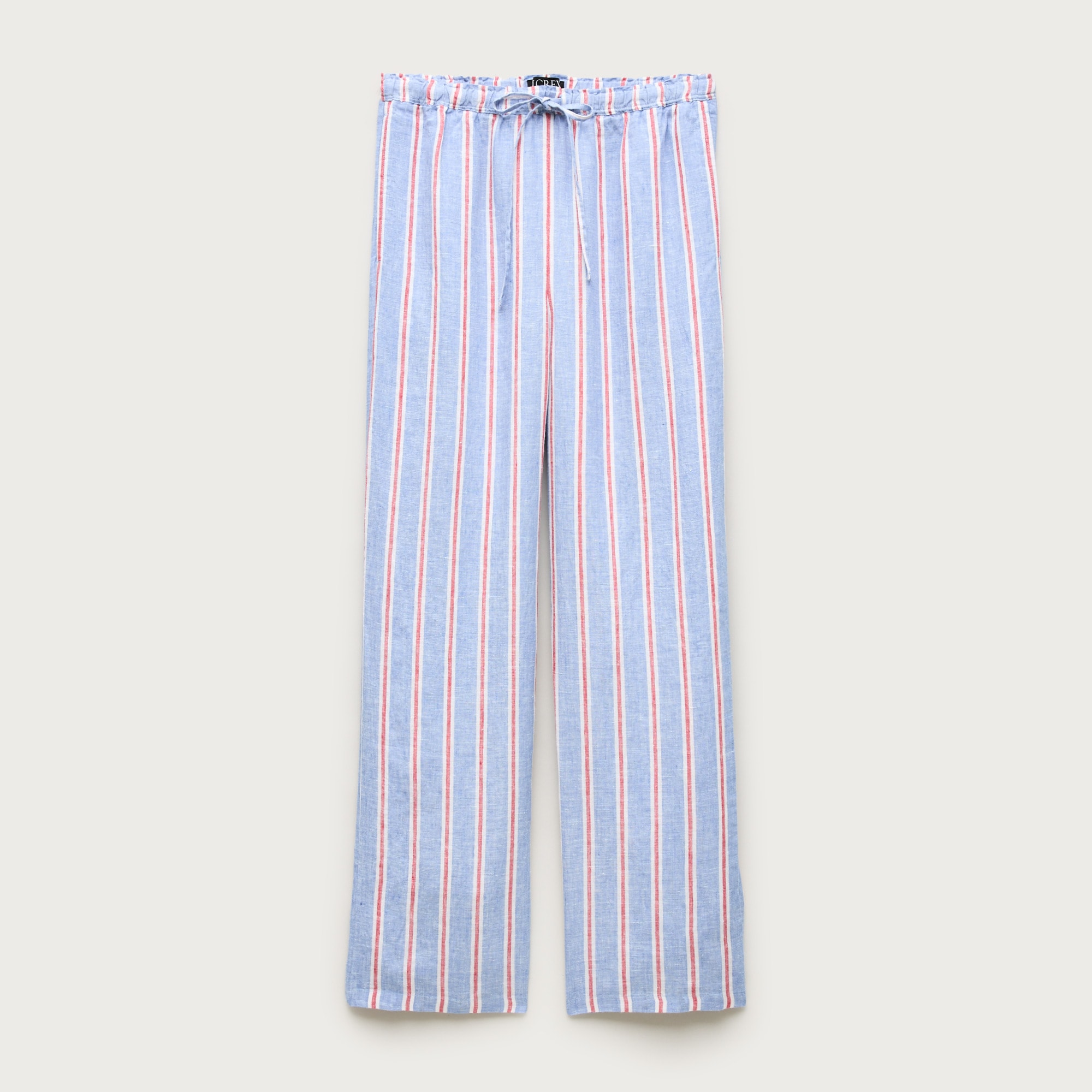 Soleil Pant in Striped Linen