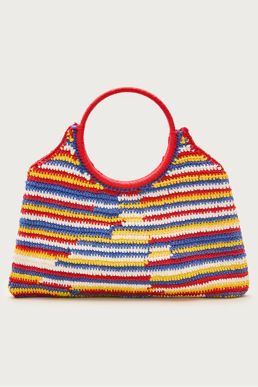 striped bag
