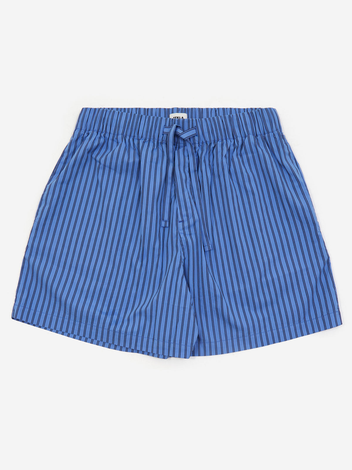 Tekla Cotton Poplin Pyjama Shorts - Boro Stripes
