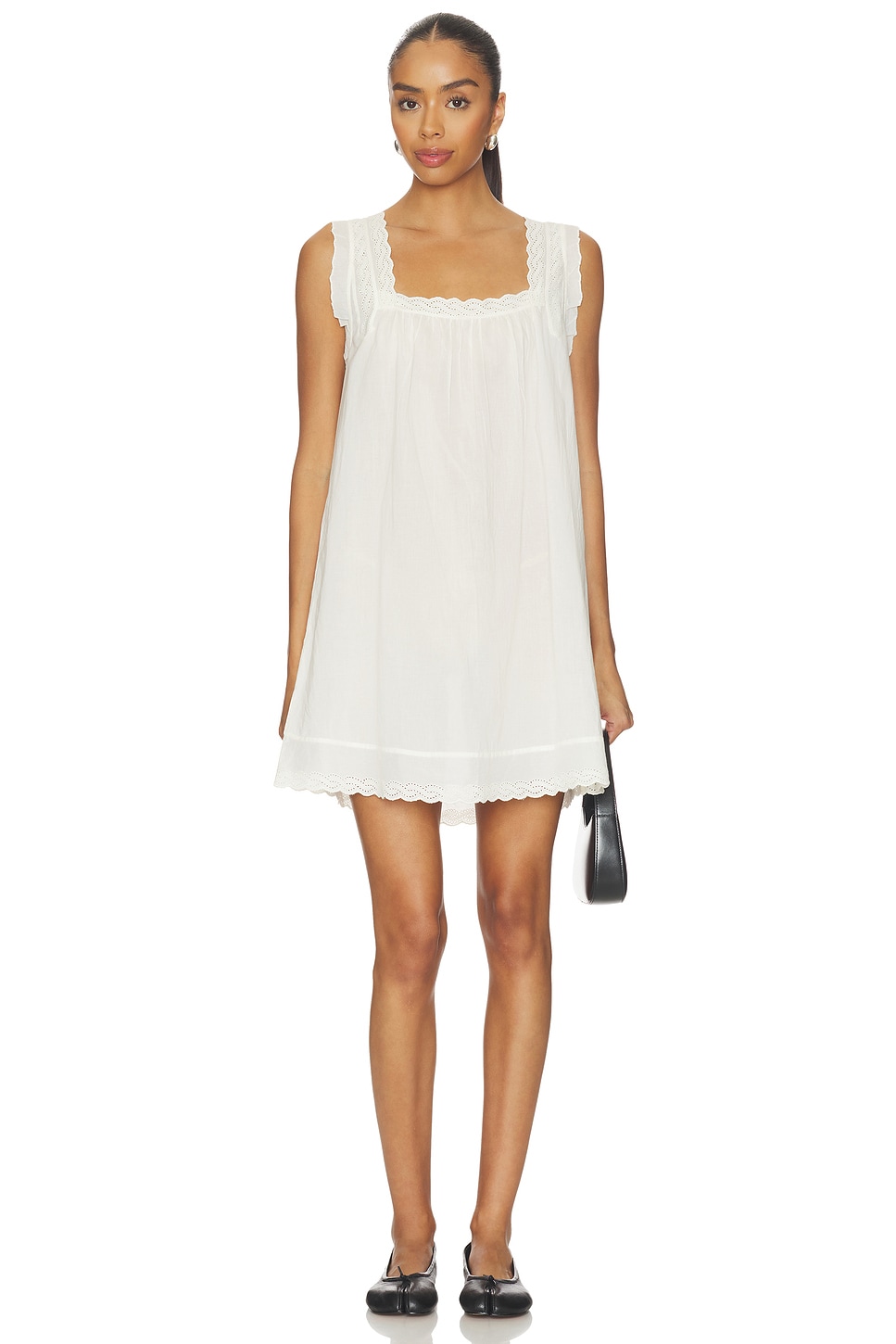 The Eyelet Mini Tank Dress