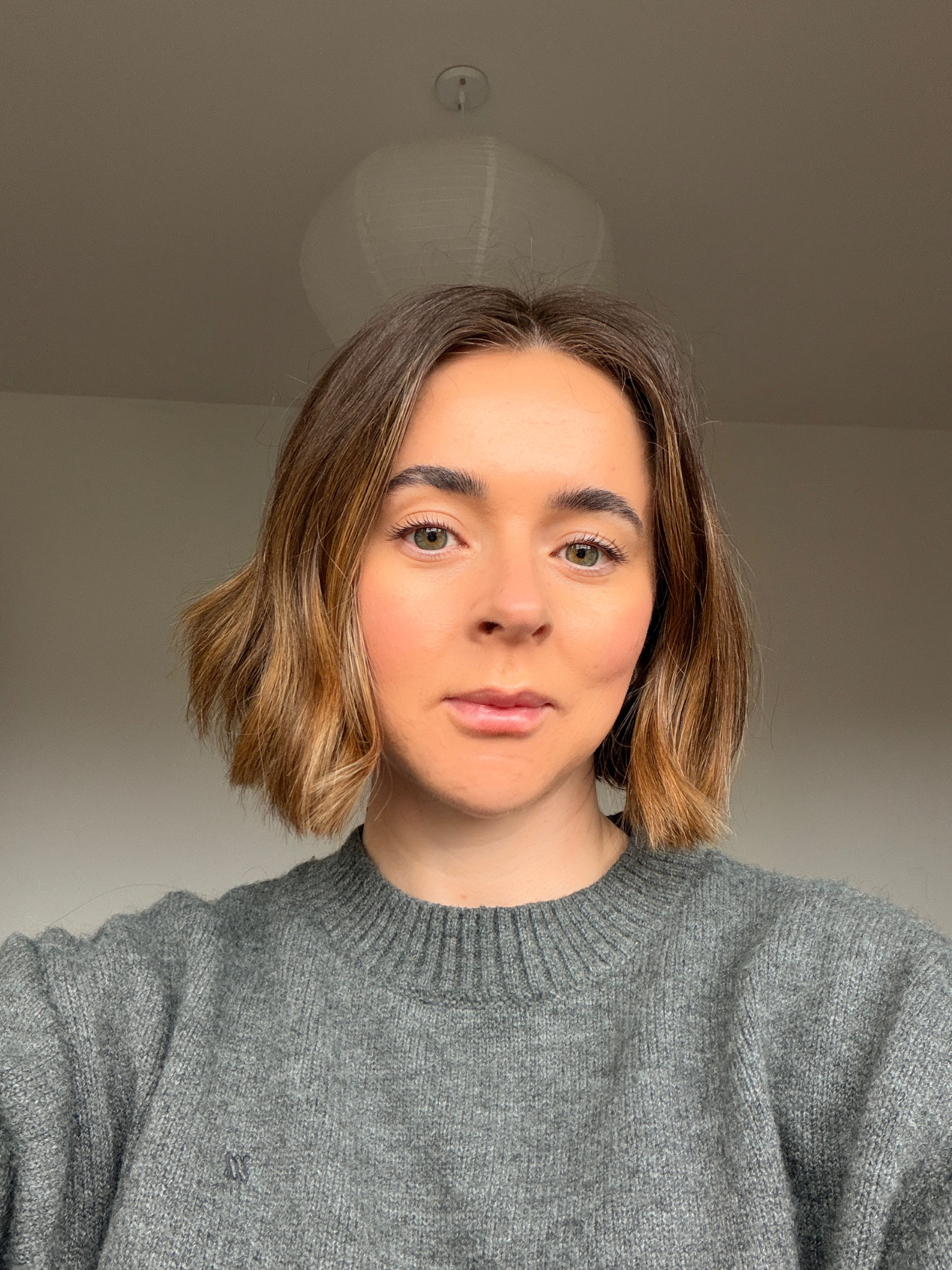 Grace testing the JVN hair mousse