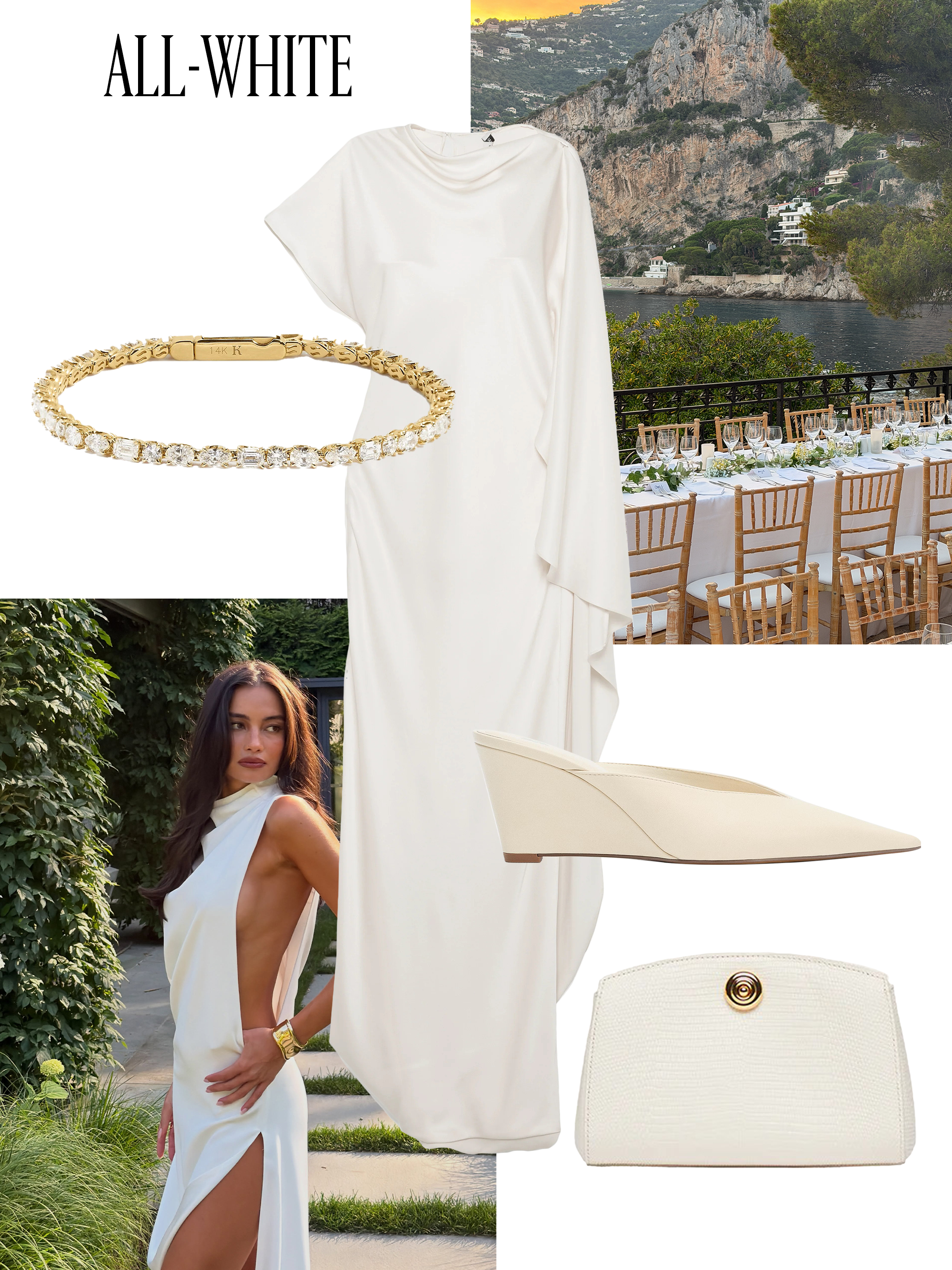 Best wedding guest dress for an all-white dress code