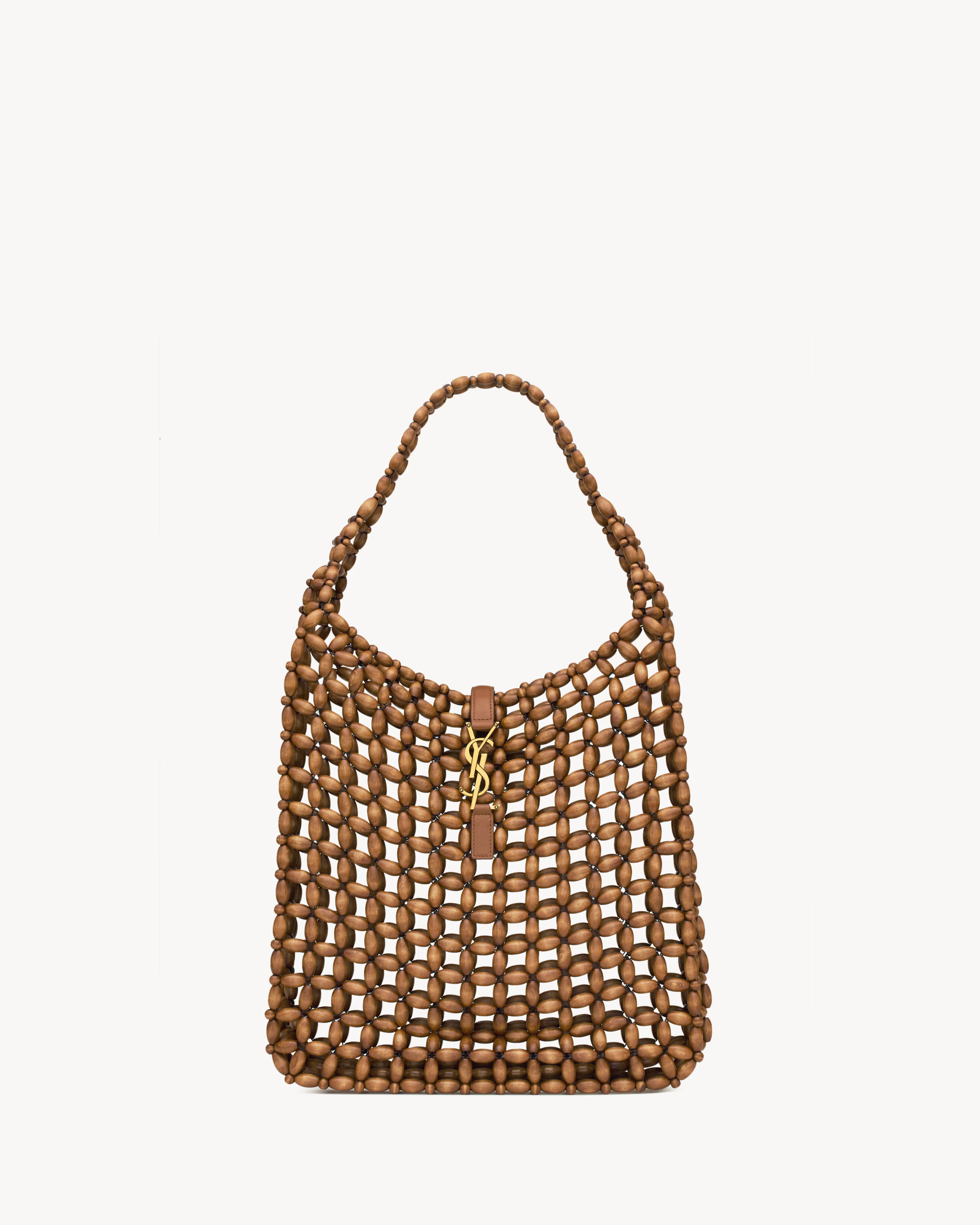 Saint Laurent, Le 5 &Agrave; 7 Large in Wood Beads