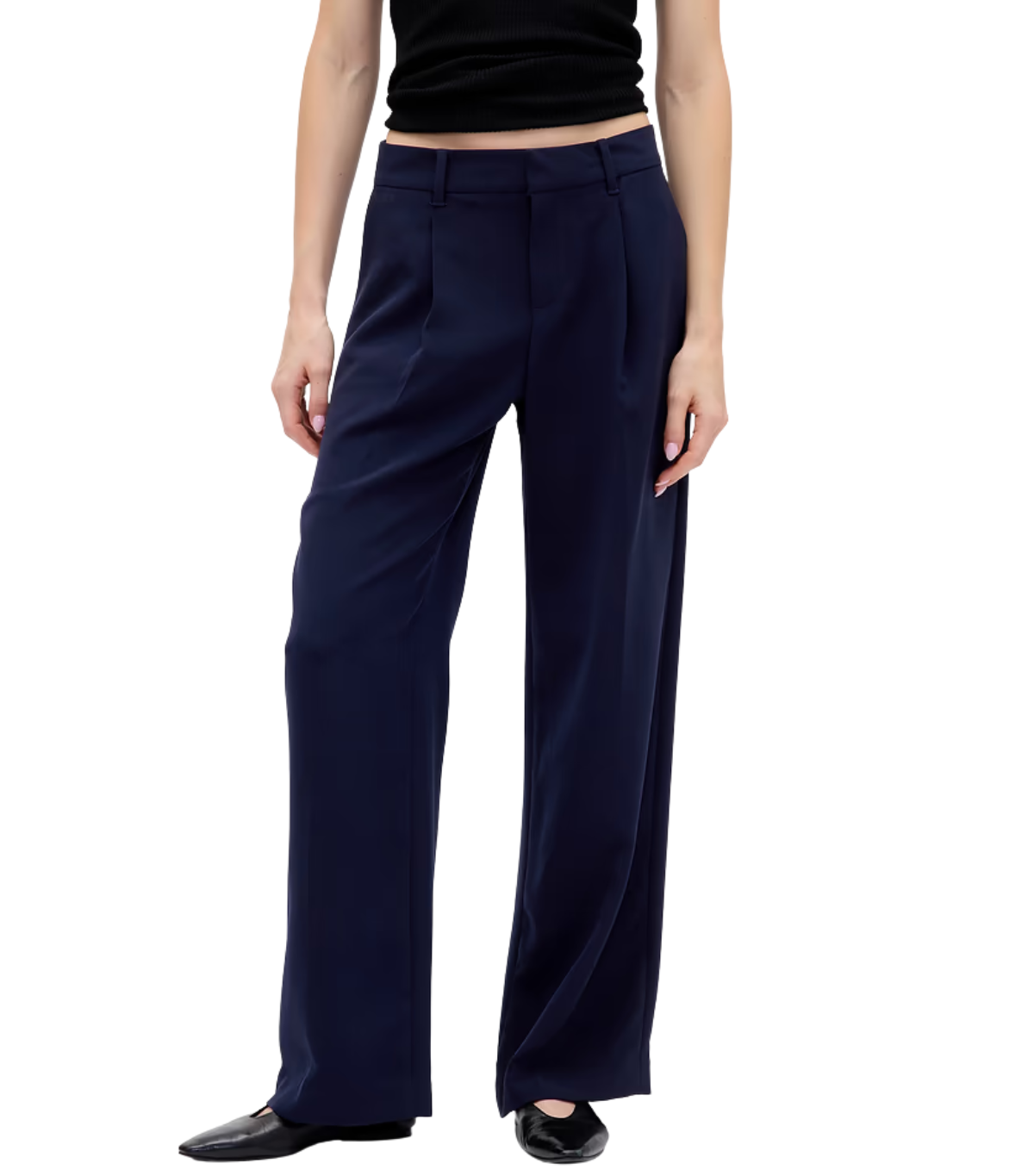 Gap, 365 Low Rise Pleated Wide-Leg Trousers
