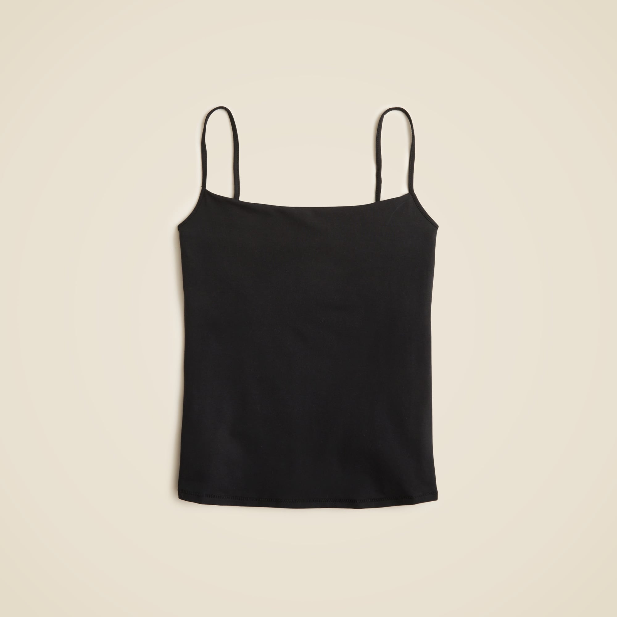 Stretch Cotton Shelf-Bra Tank Top