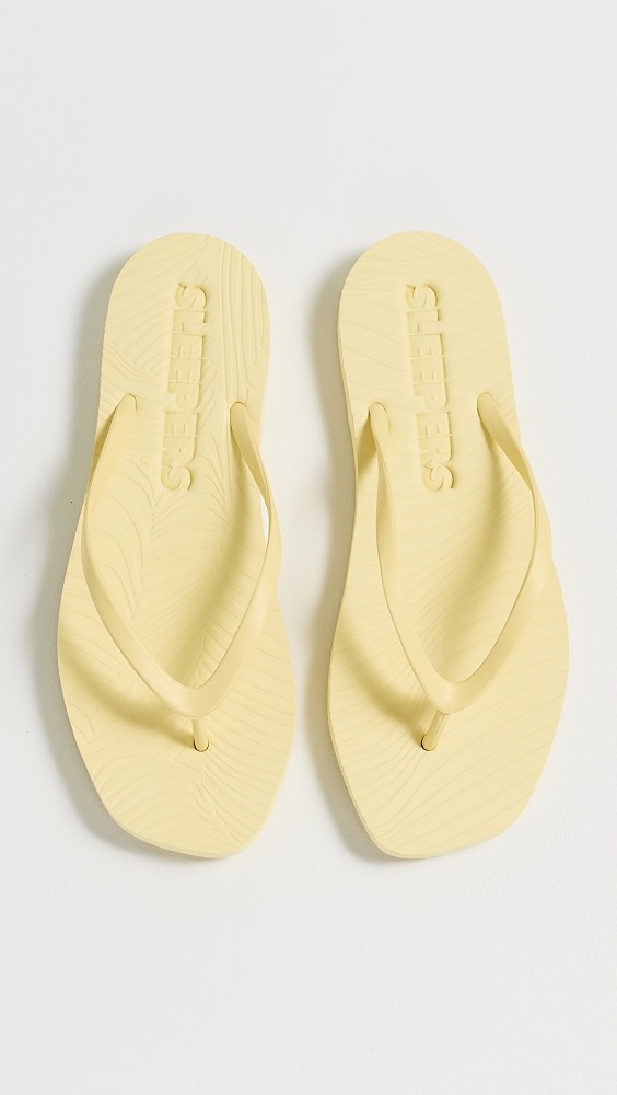Tapered Flip Flops - Mellow Yellow