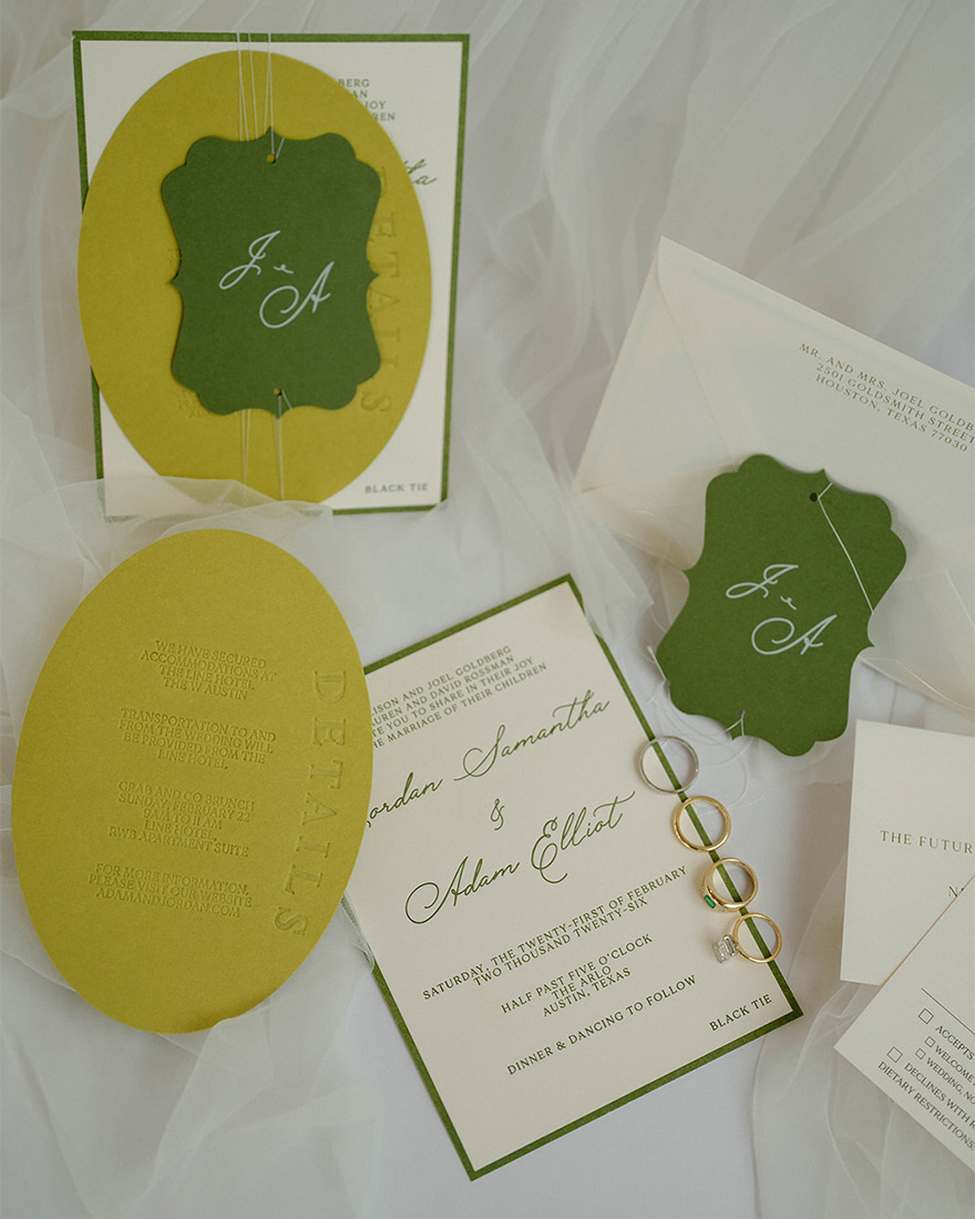 image of the wedding invitation.