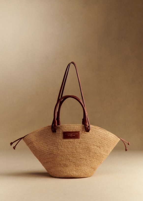 Justine Basket Bag - Raffia  - Raffia - S&eacute;zane