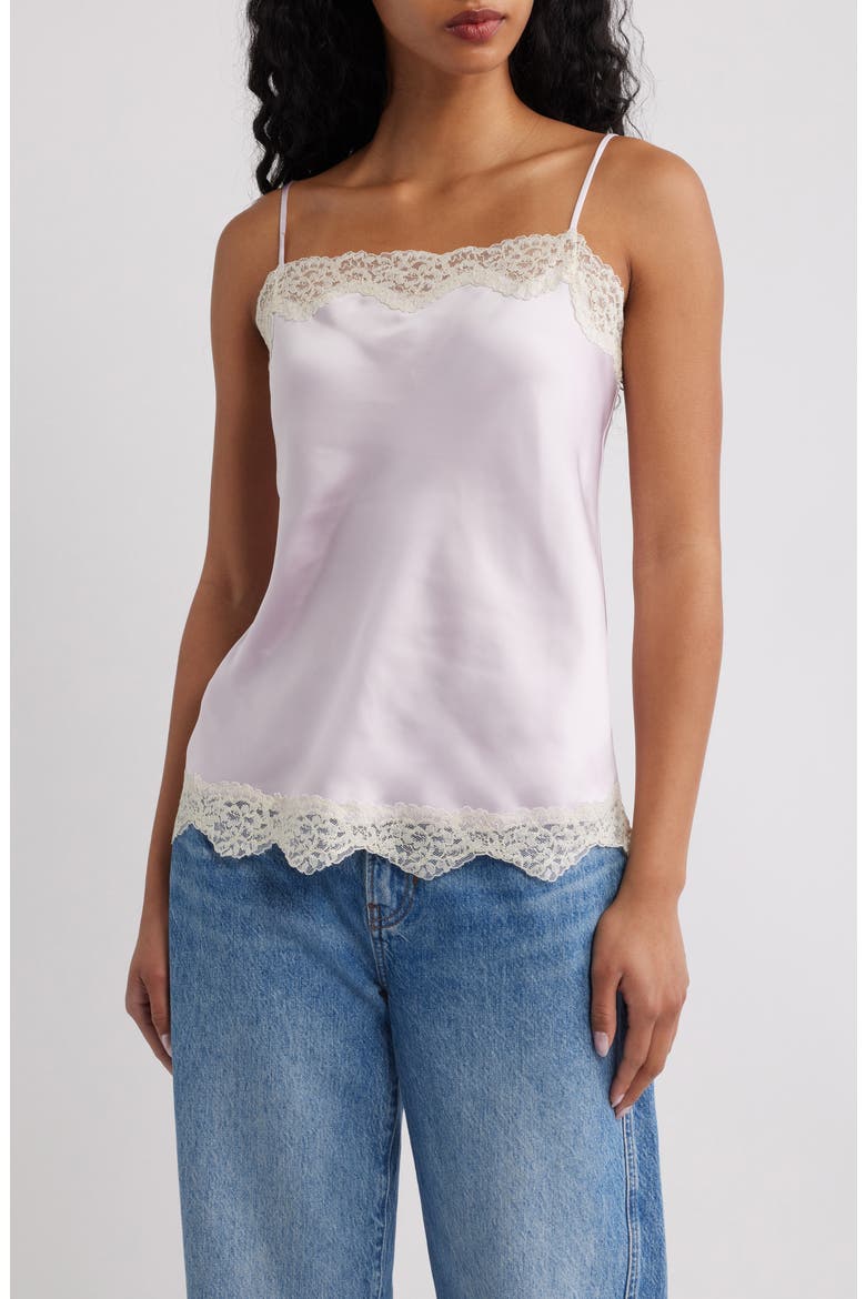 Delicat Satin Lace Trim Camisole