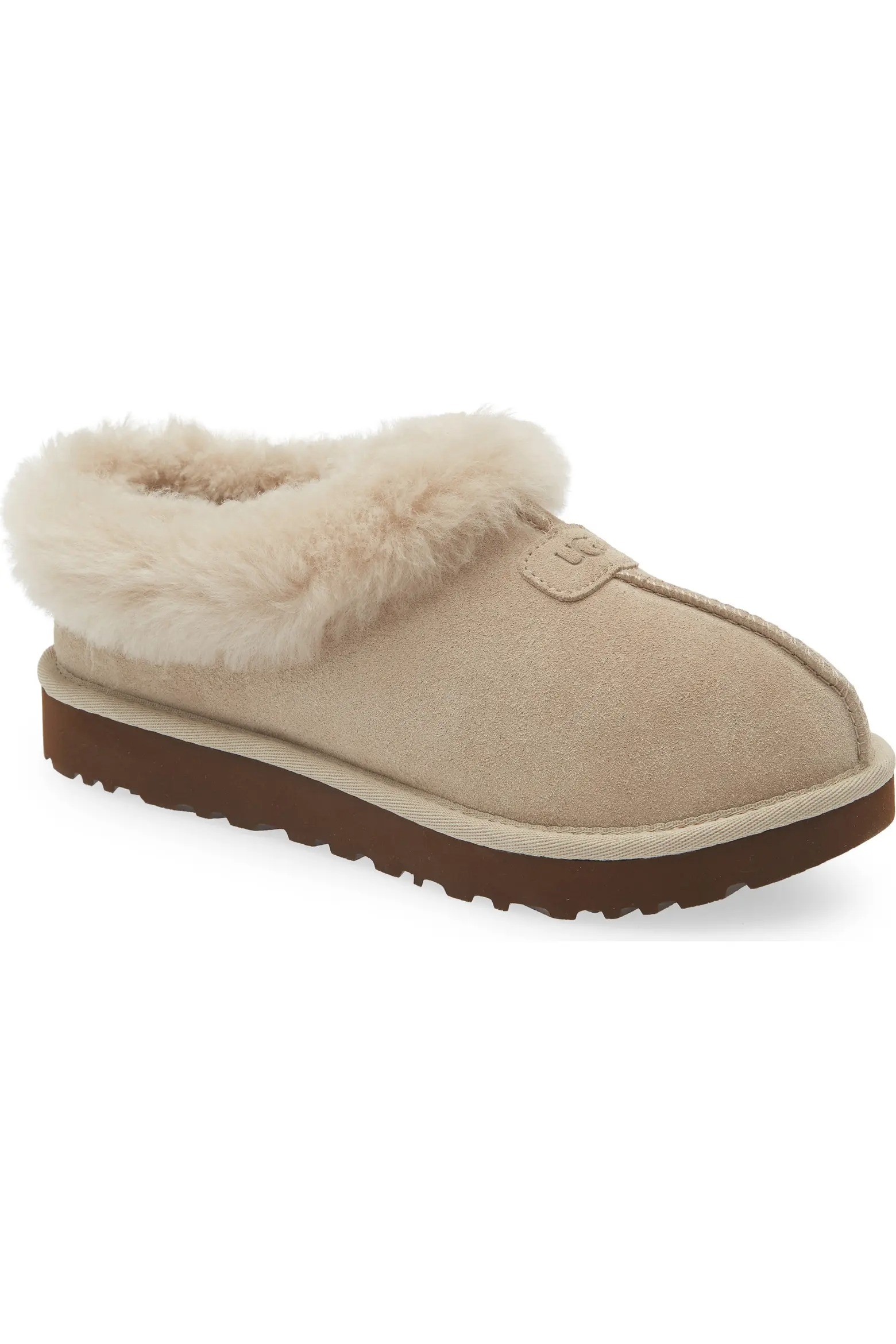 UGG&reg;, Tazzette Genuine Shearling Collar Slipper