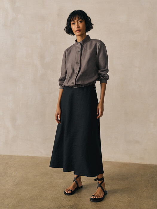 Organic Linen Flight Jacket