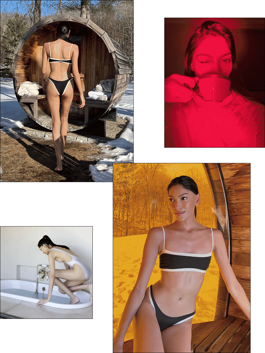Pritika Swarup red light therapy + cold exposure GIF