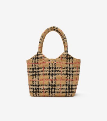 Small Margate Tote in Sand Beige - Women | Burberry&reg; Official