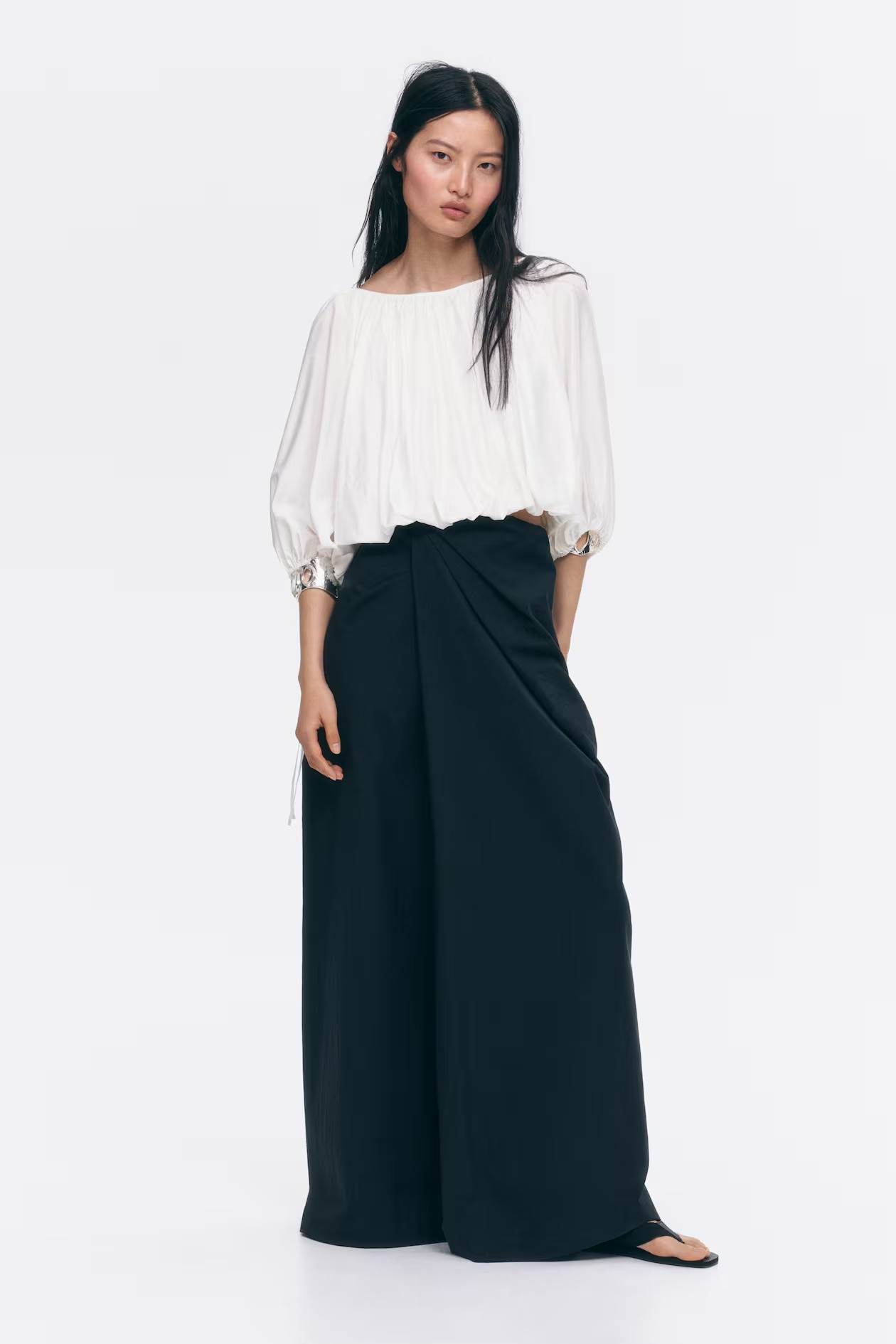 H&M, Oversized Tie-Detail Blouse