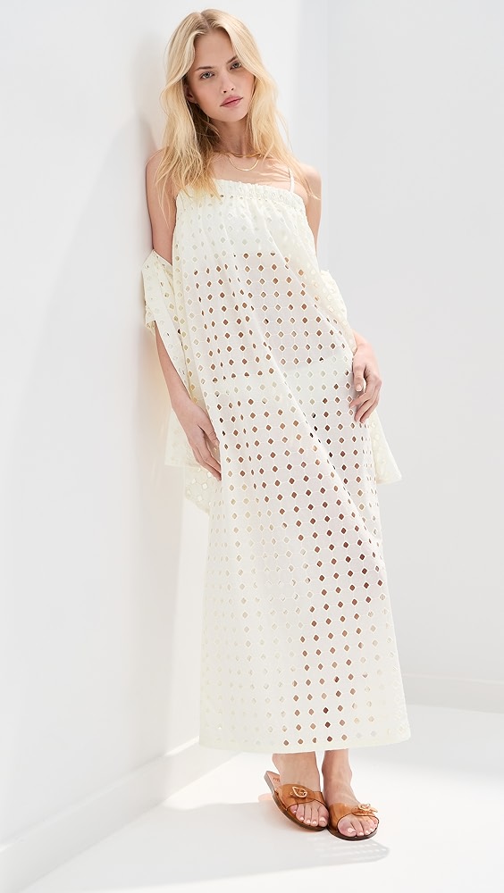 Camille Maxi Dress - Ivory Eyelet