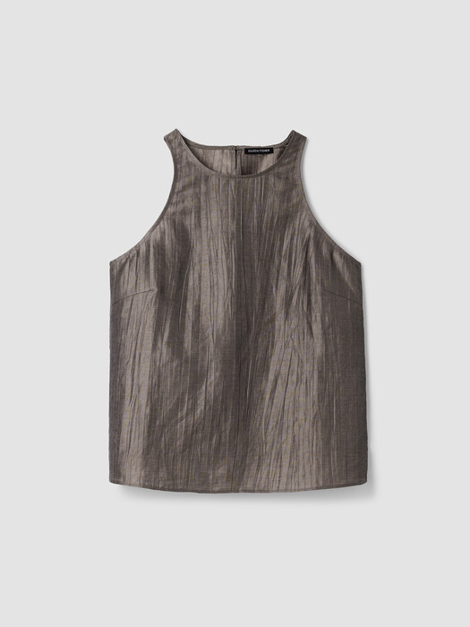 Linen Sheen Halter Neck Top