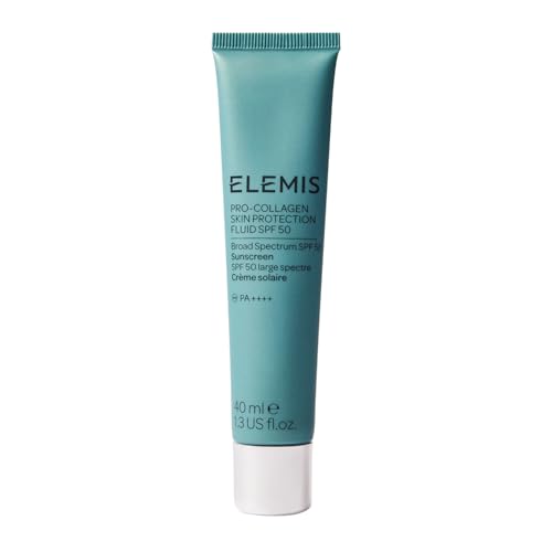 Elemis Pro-Collagen Skin Protection Fluid Spf 50 | Hydrating Face Sunscreen | Lightweight & Fast-Absorbing | 40ml