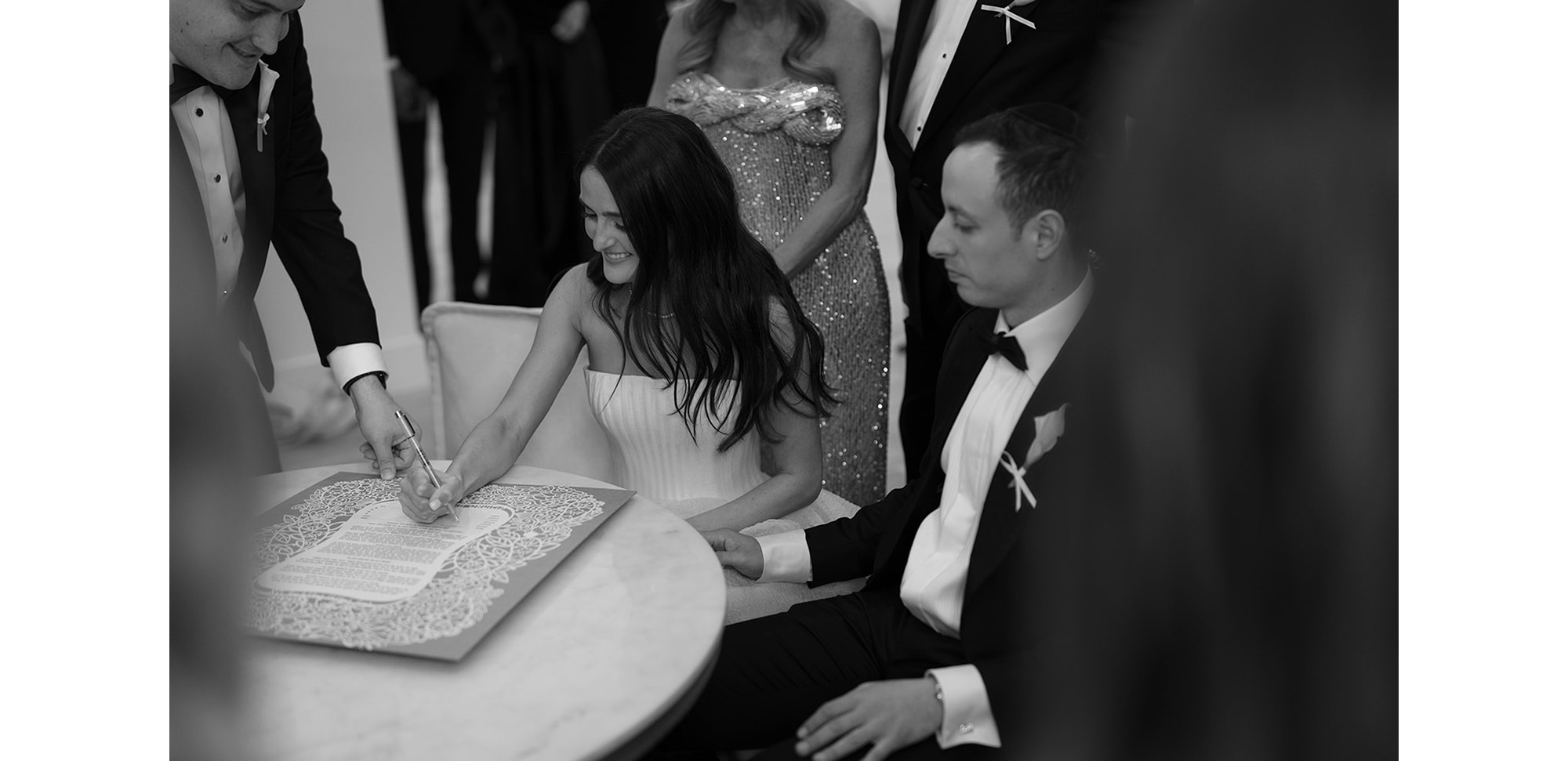 image of adam and jordan at their wedding ceremony.