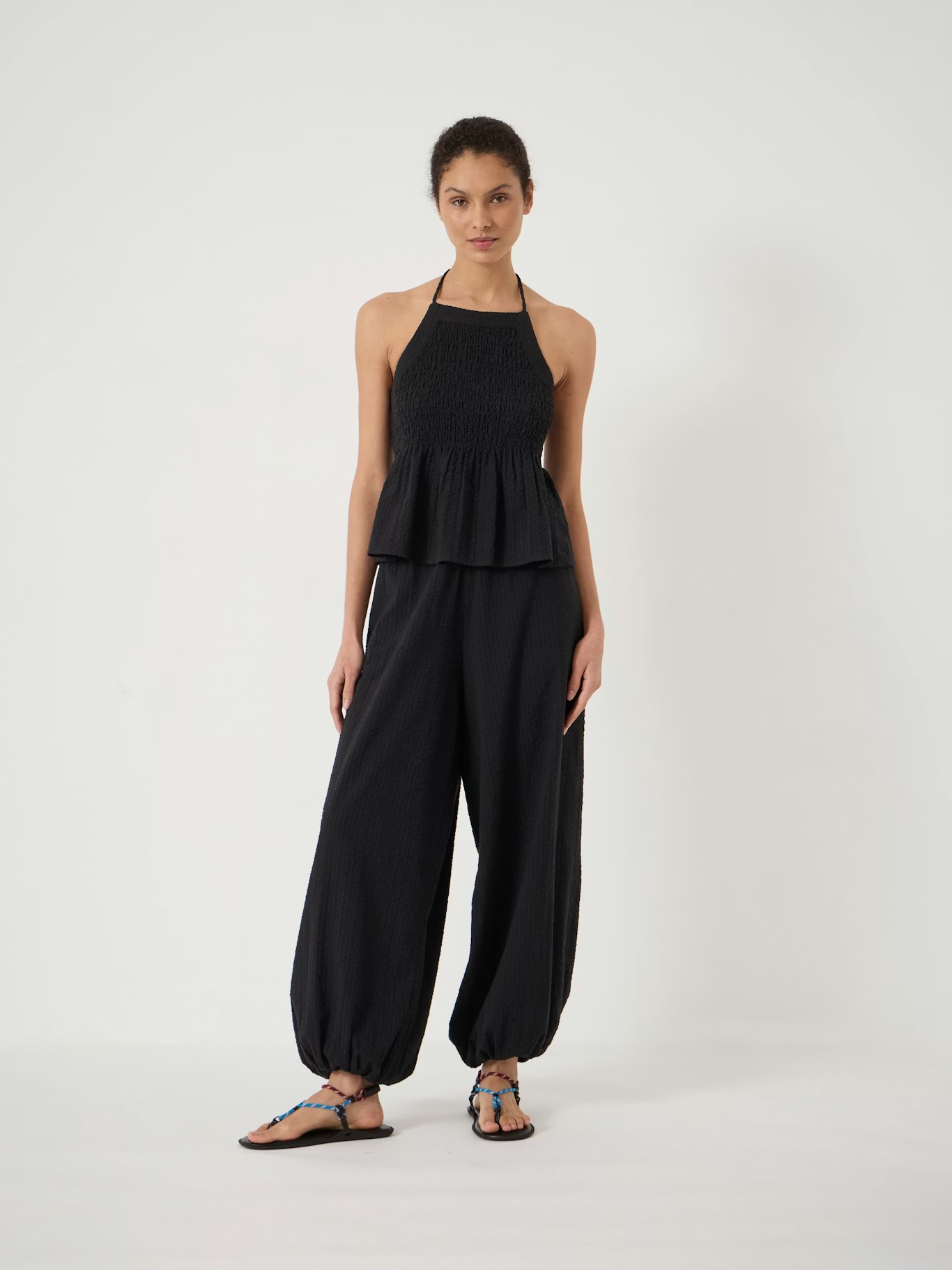 Hush, Balloon Seersucker Beach Trousers