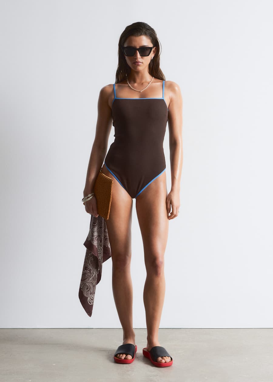 & Other Stories, Square-Neck Swimsuit