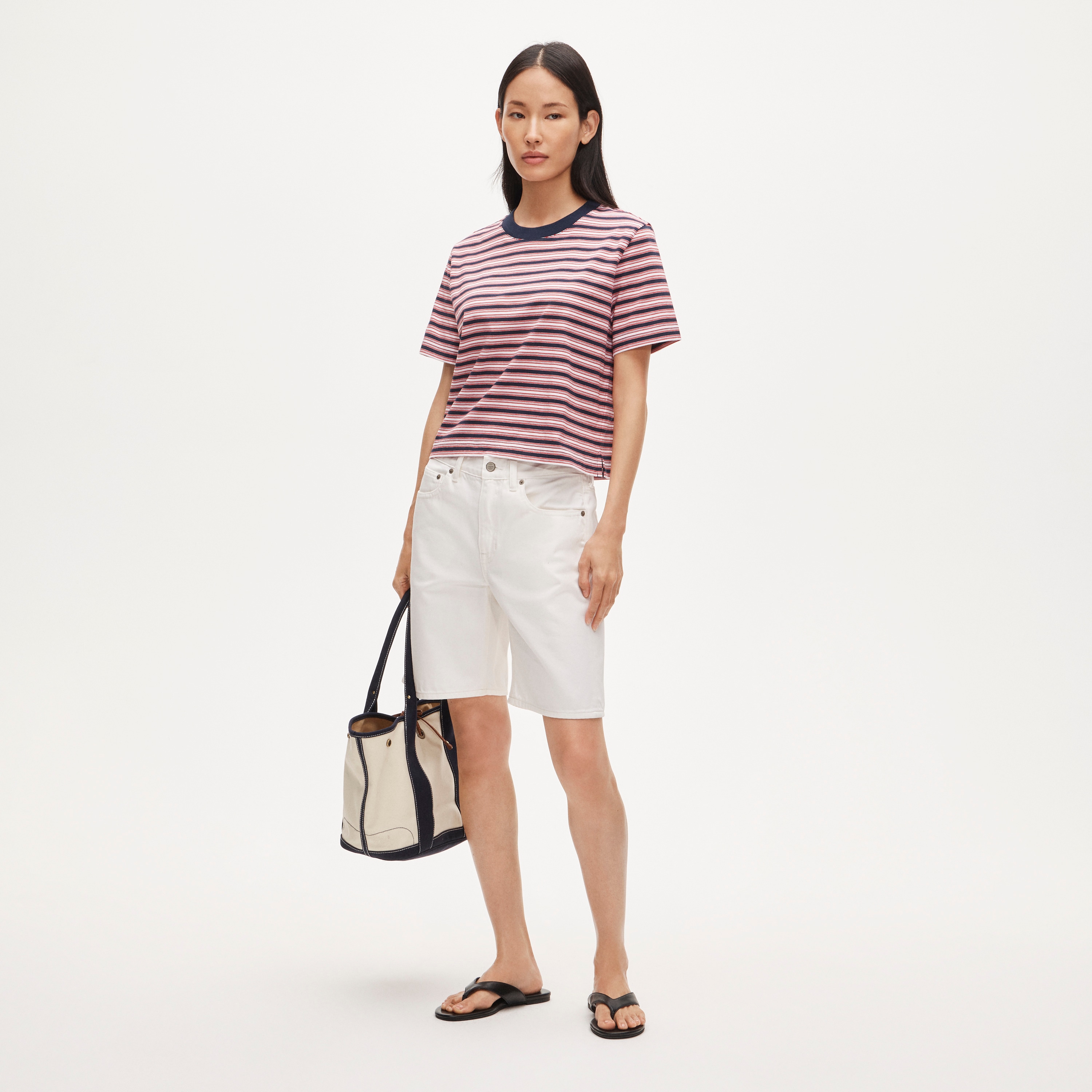 j.crew, Boyfriend Relaxed Cropped T-Shirt