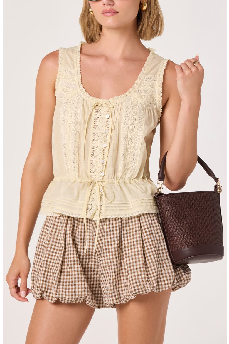 Shreya Lace Detail Cotton Top