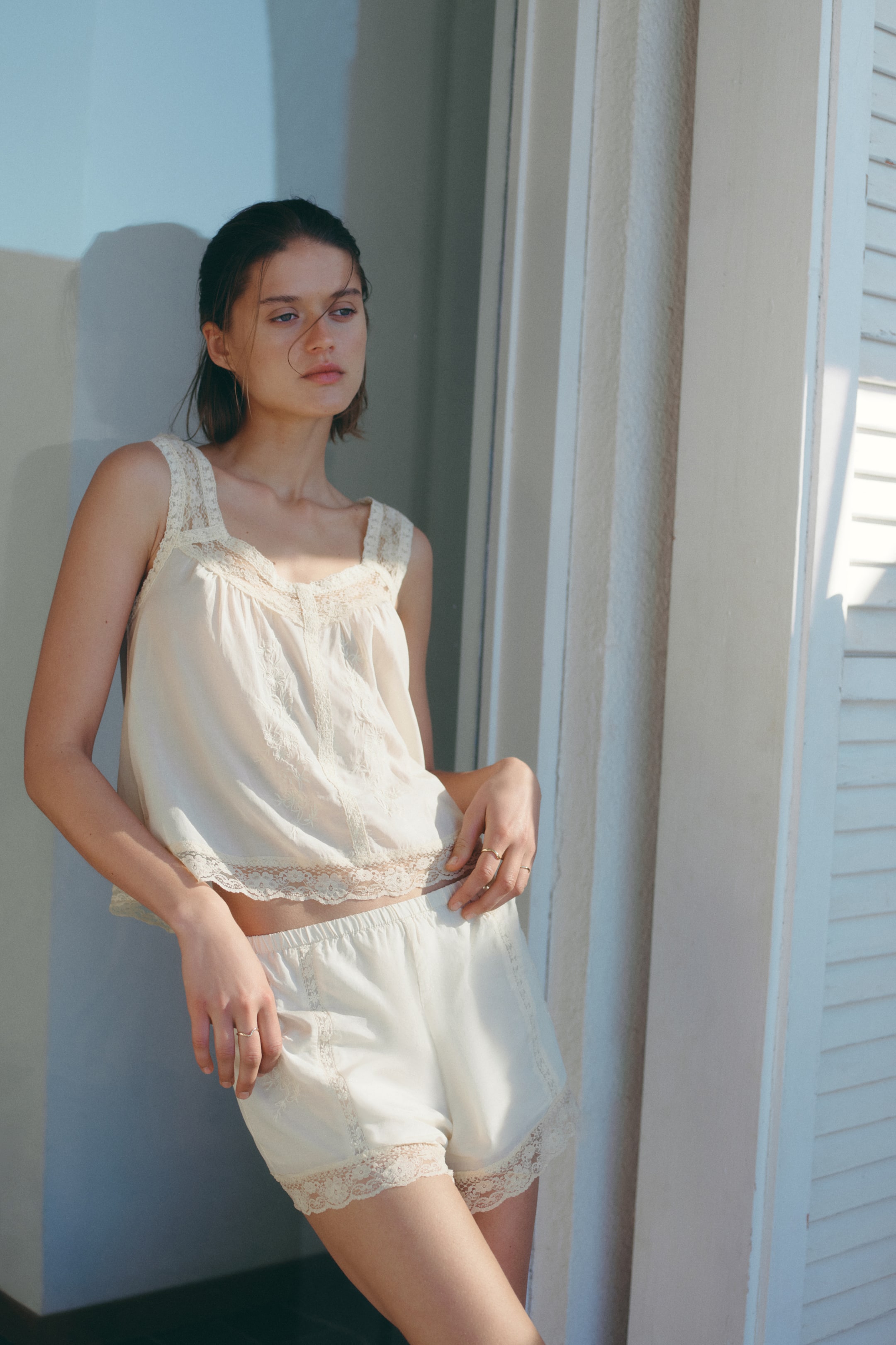 Embroidered Viscose-Blend Top
