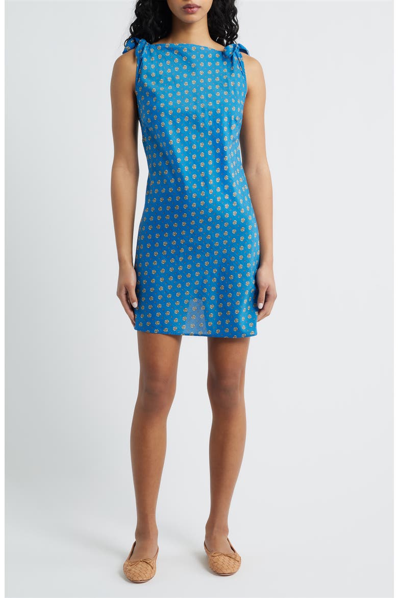 Maltina Print Sleeveless Cotton & Silk Minidress
