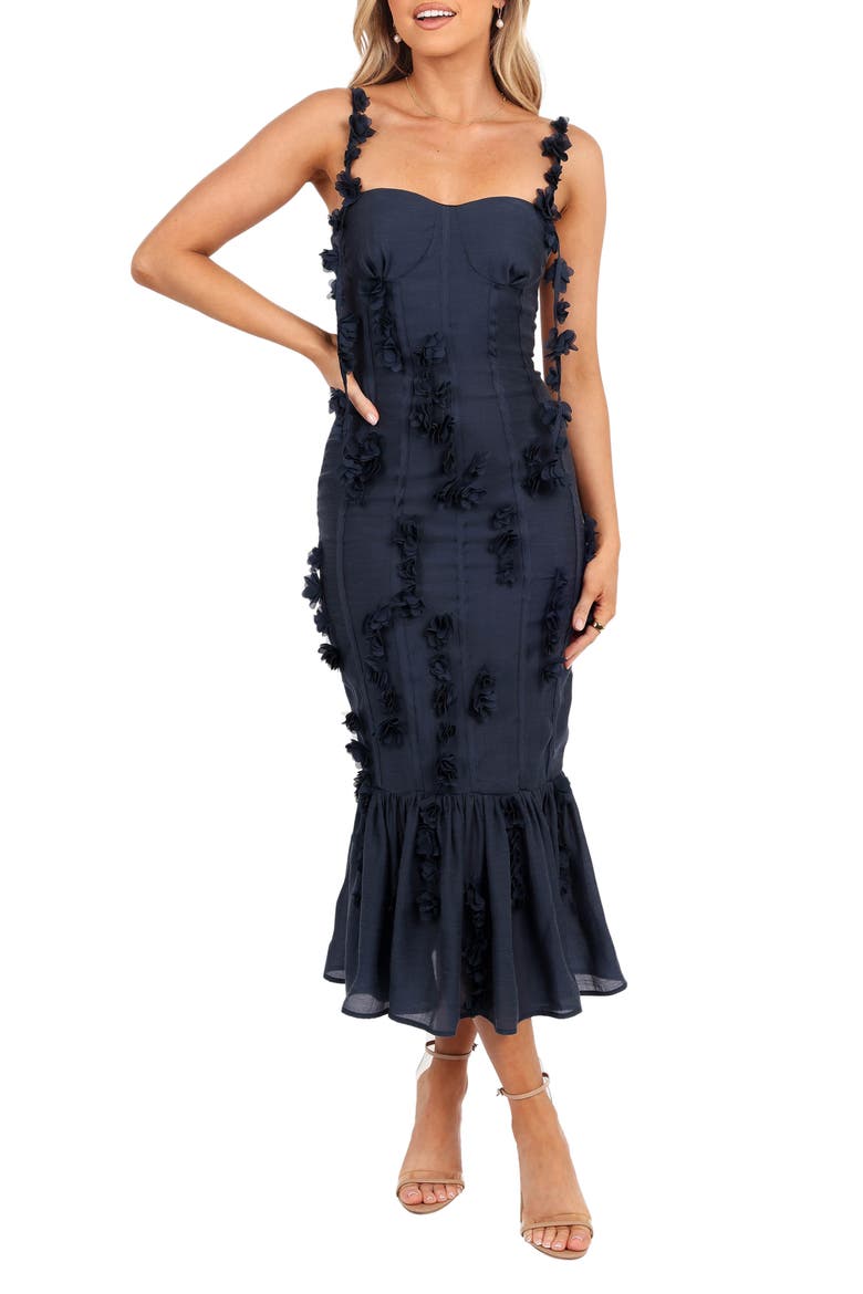 Posedly Rosette Mermaid Midi Dress