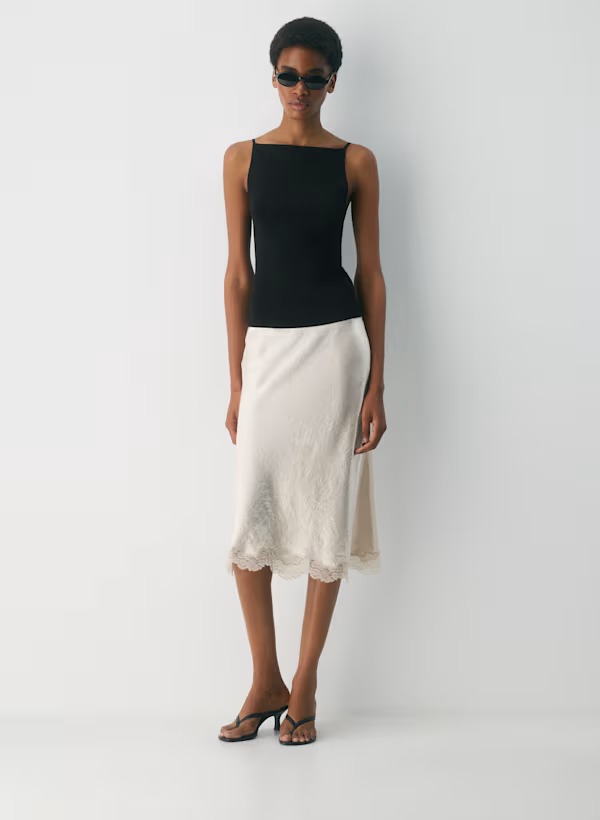 August Satin Skirt