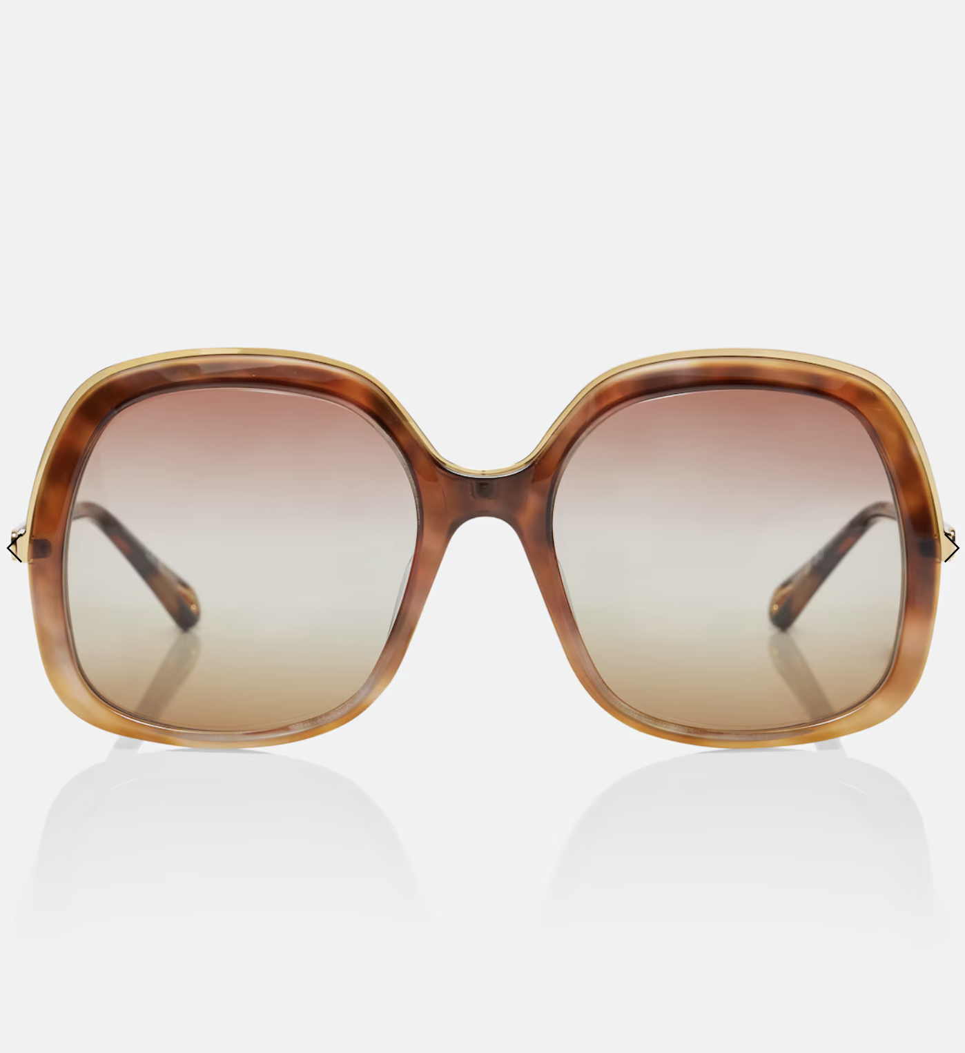 CHLOÉ, Aly oversized square sunglasses