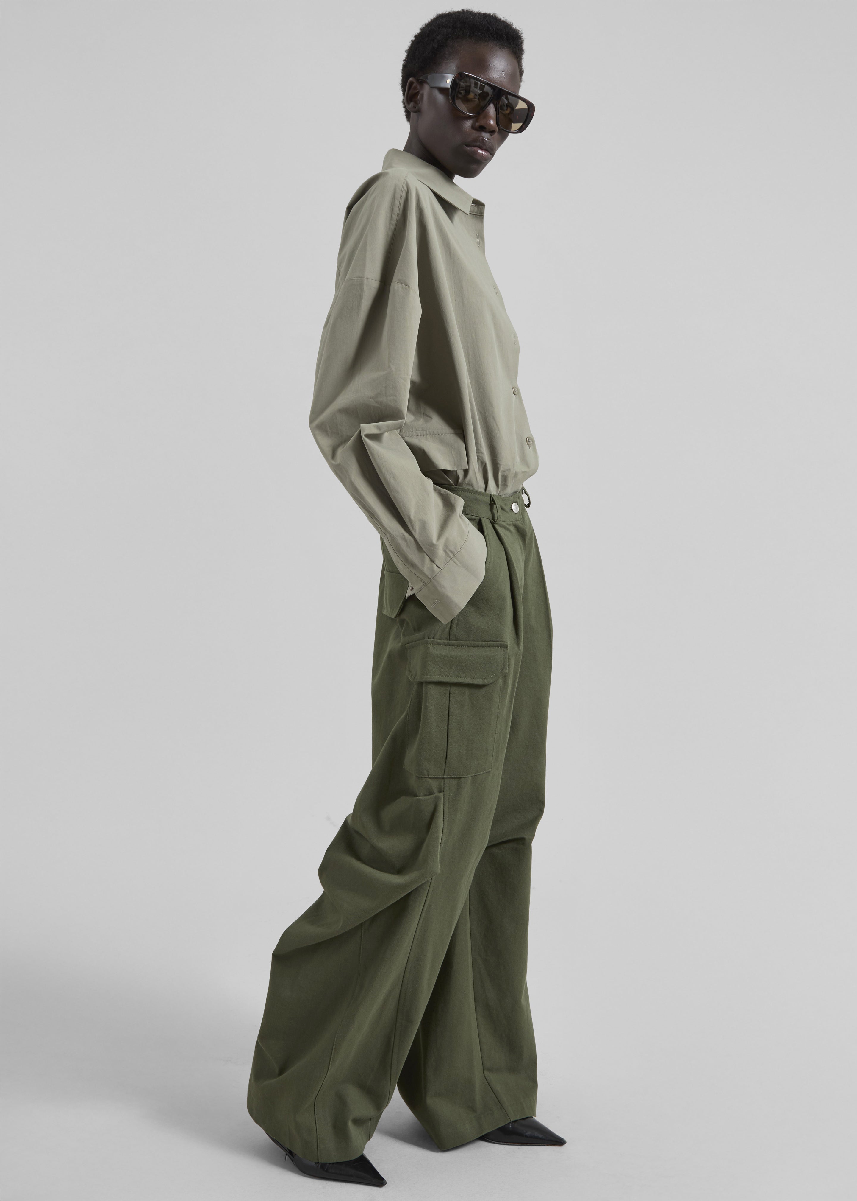 Bronte Cargo Pants - Army Green