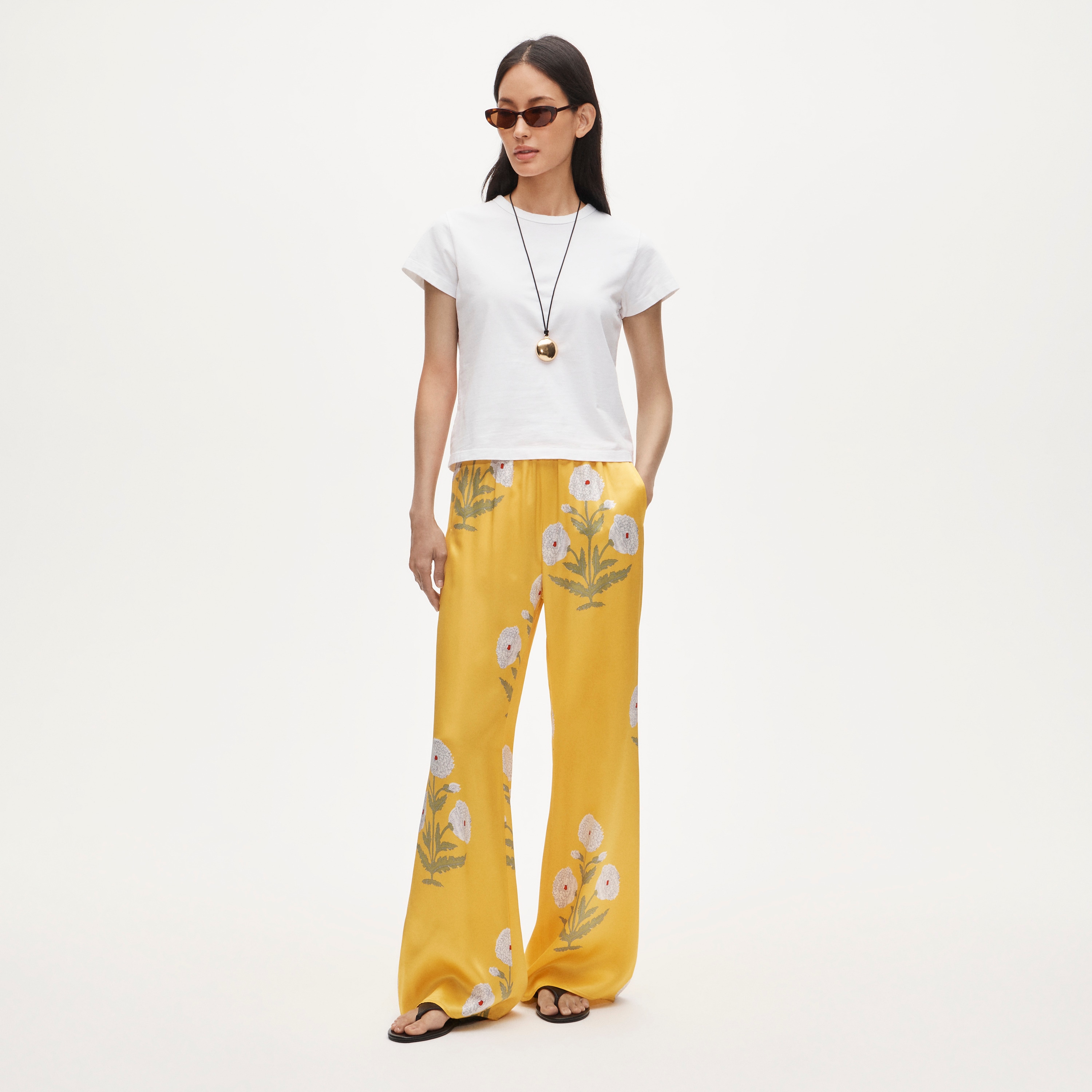 J.Crew, Cosmo Pant in Marigold Block Print