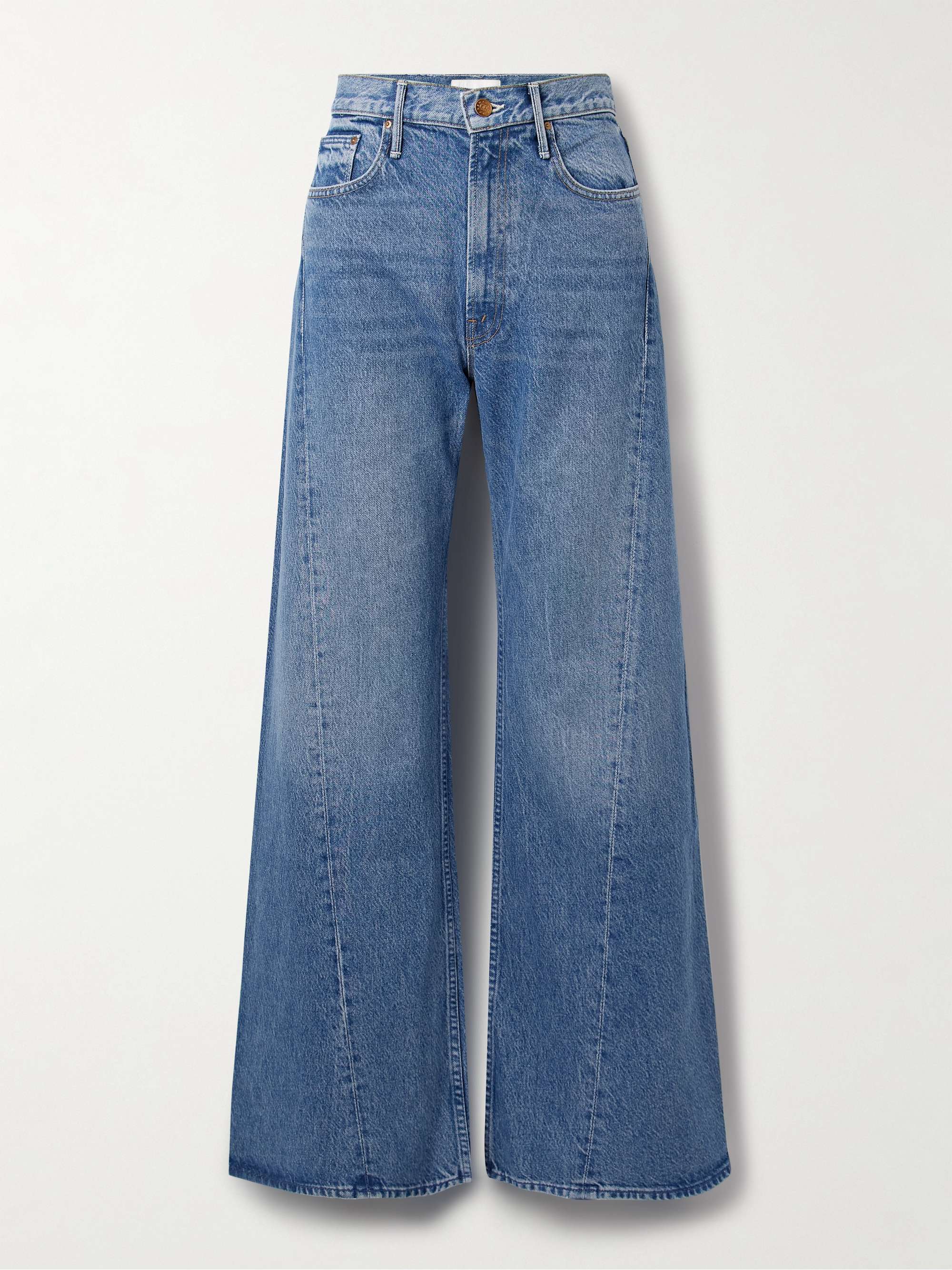 Snacks! the Lemon Twist Mid-Rise Wide-Leg Jeans