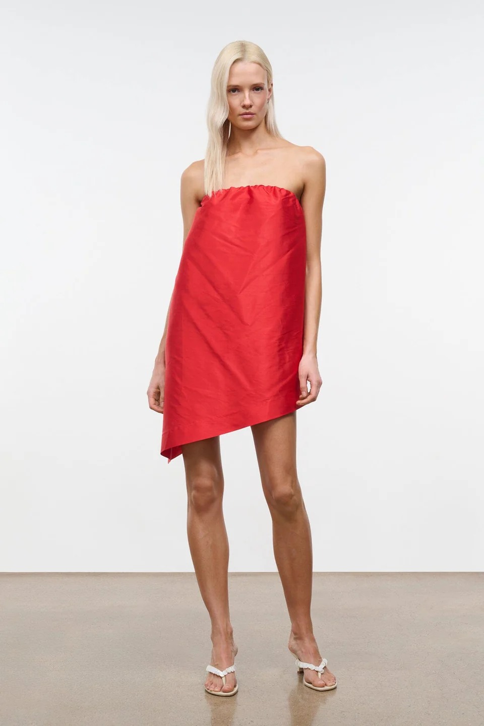 staud, Georgia Convertible Top Silk Dupioni