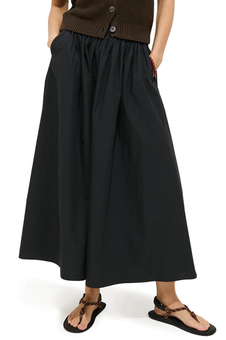 Charlie Poplin Maxi Skirt