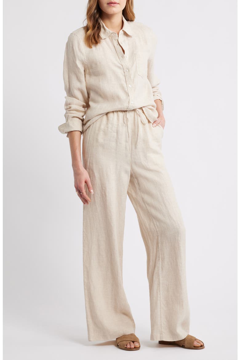 Easy Wide Leg Linen Pants