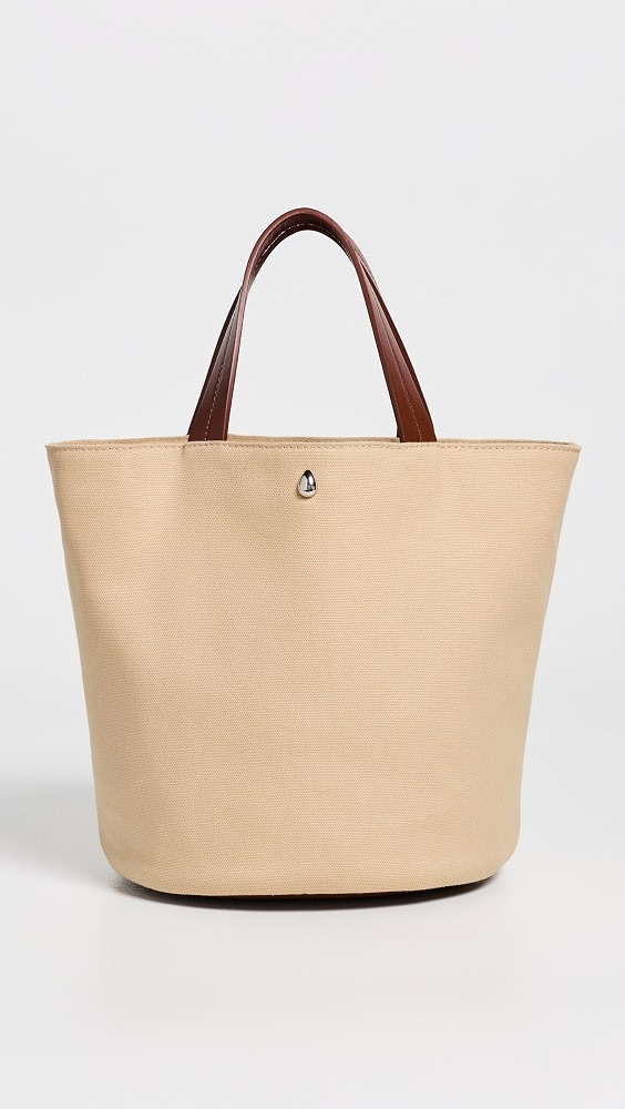 Beige Gem Bucket Bag - Beige