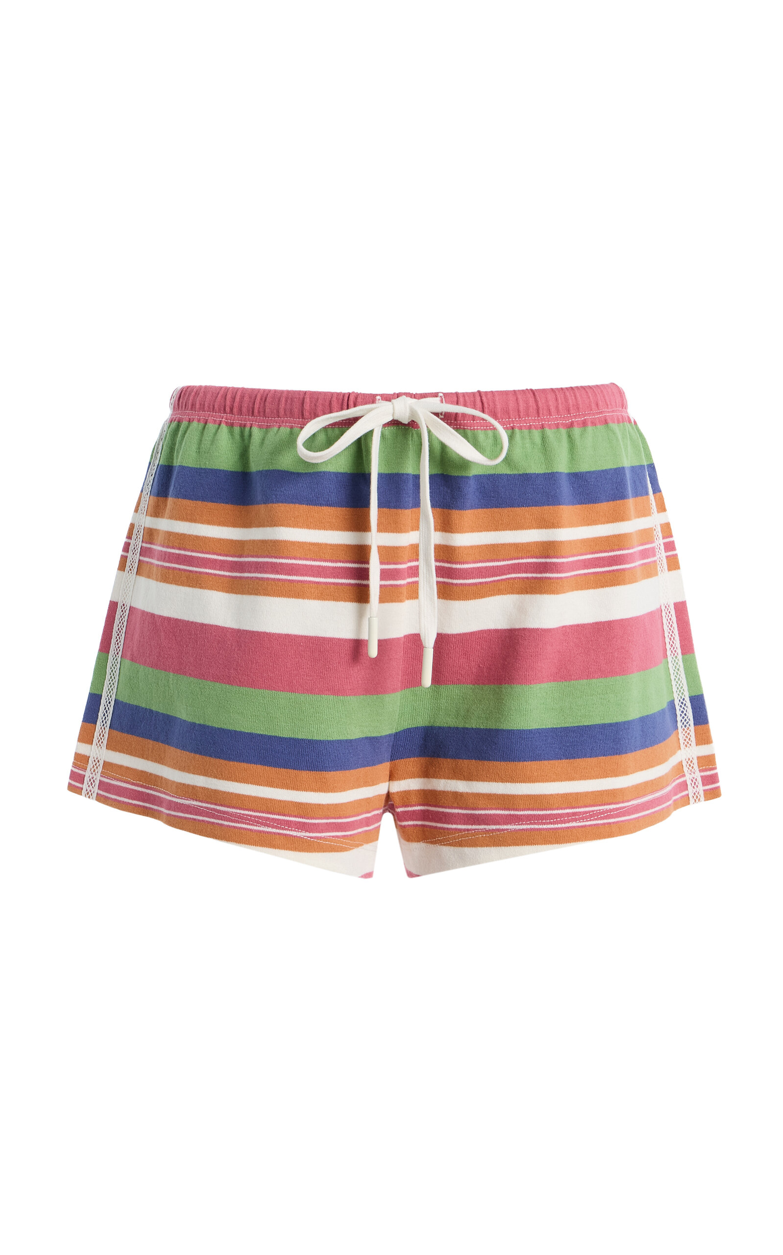 Exclusive Polly Striped Cotton Shorts